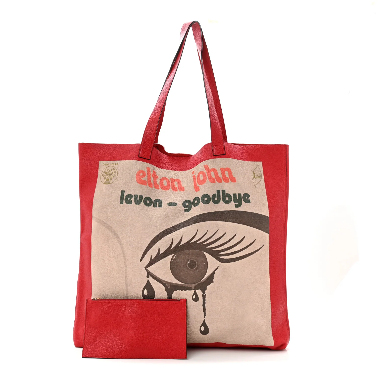 Calfskin Large Elton John Levon-Goodbye Tote Red - Image 3