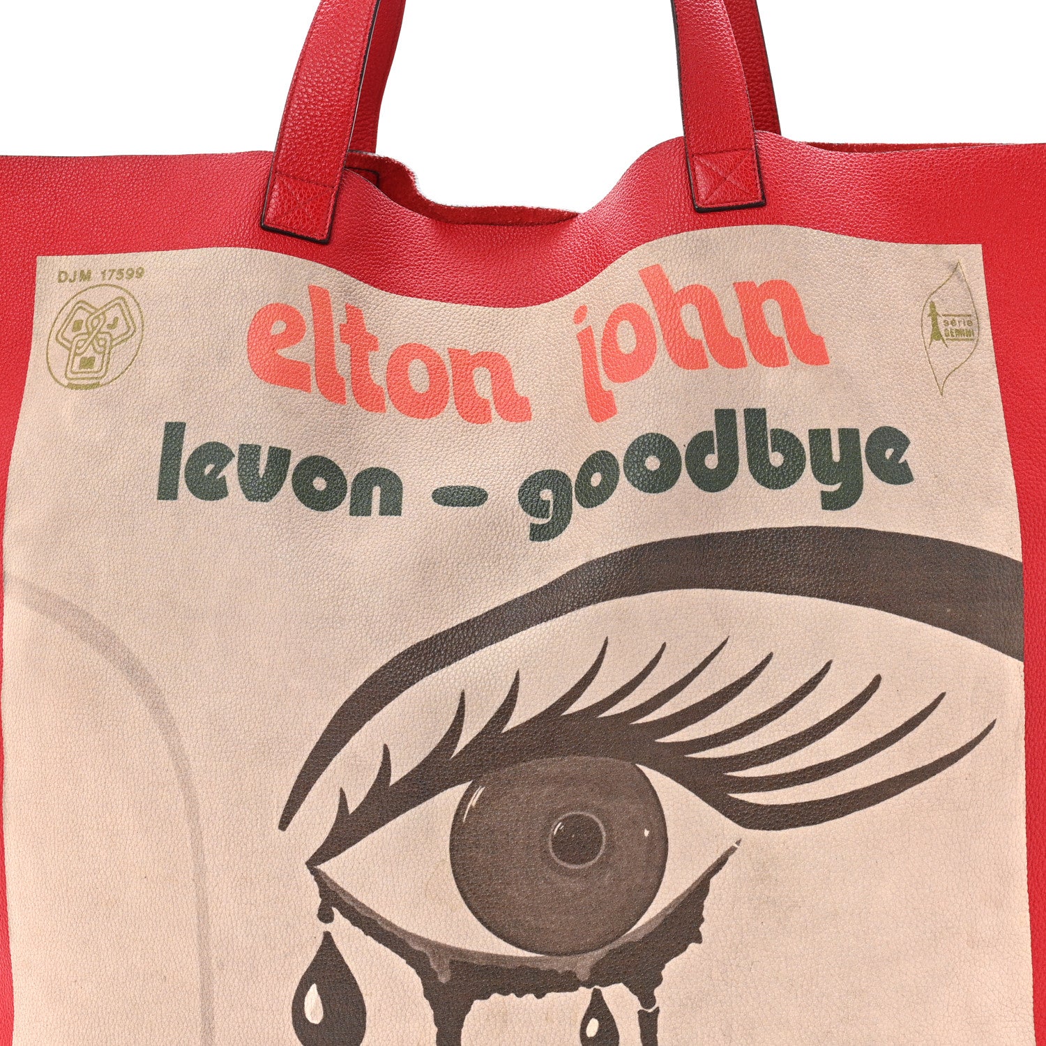 Calfskin Large Elton John Levon-Goodbye Tote Red - Image 8