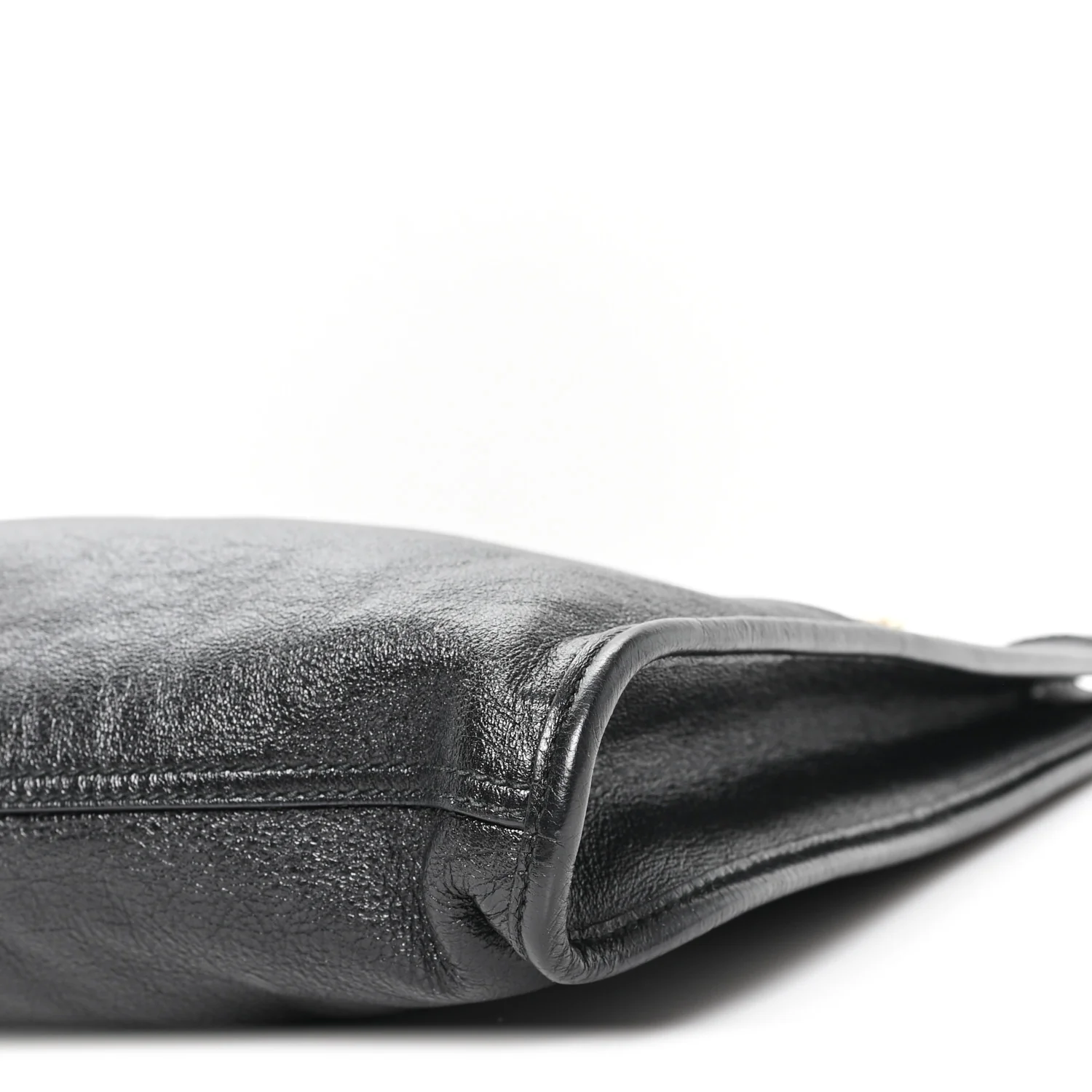 Calfskin Large Rajah Chain Tote Black - Image 11