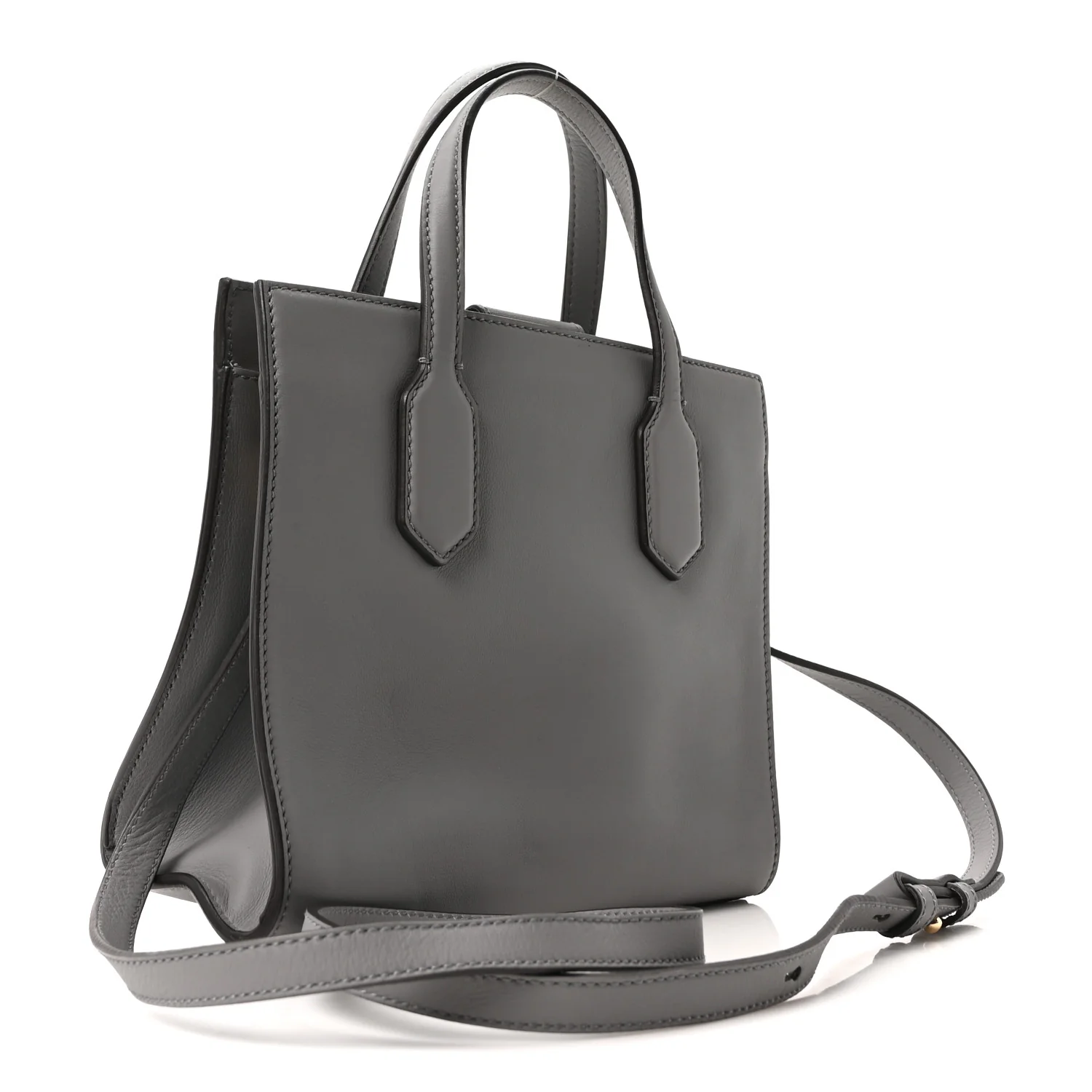 Calfskin Marmont Ribbon Top Handle Bag Deep Grey - Image 3