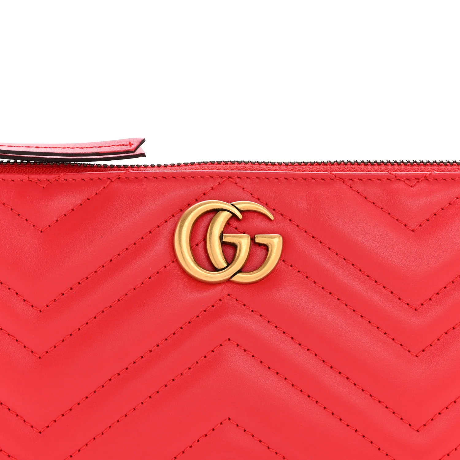 Calfskin Matelasse Chevron GG Marmont Sling Shoulder Bag Rosso - Image 8