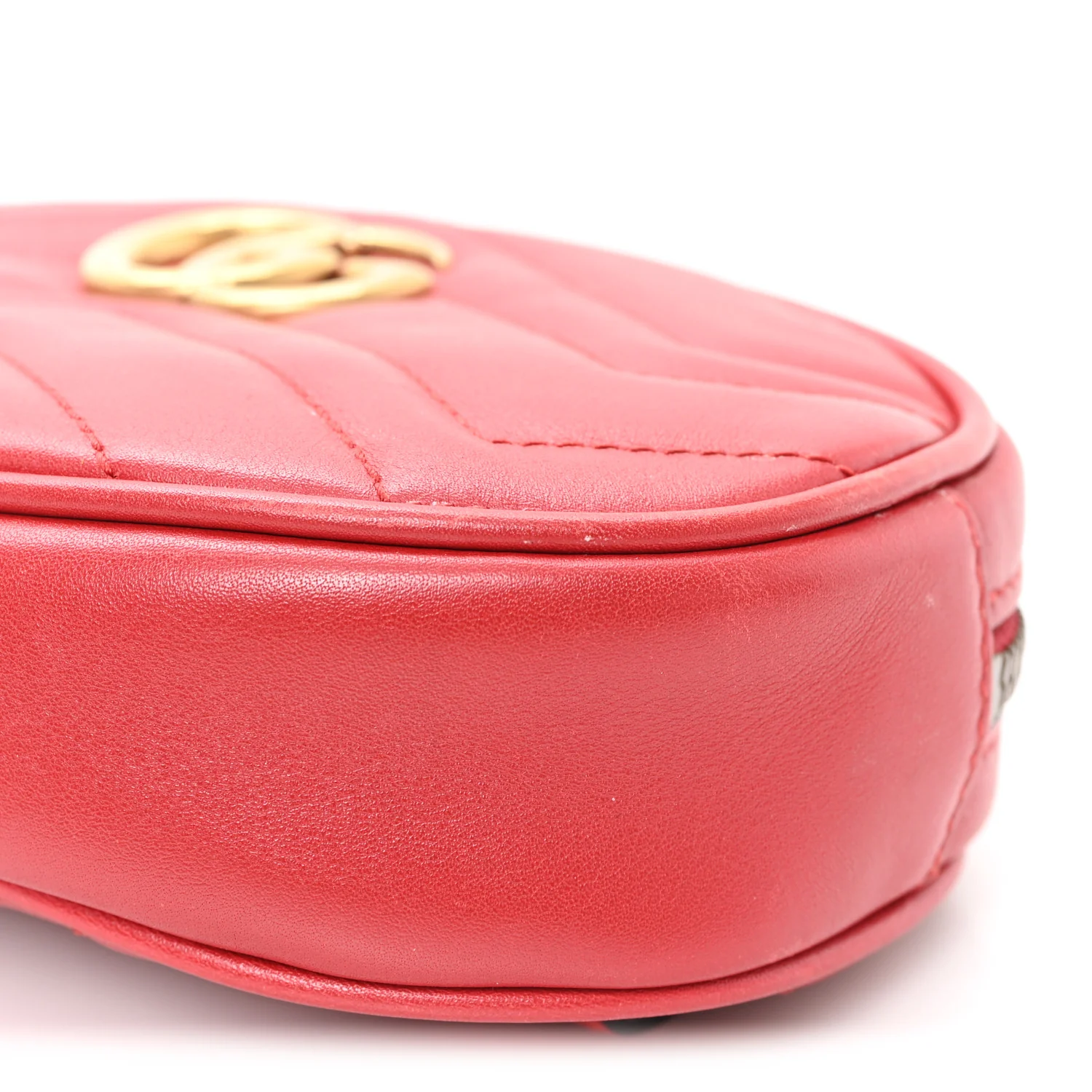 Calfskin Matelasse GG Marmont Belt Bag 75 30 Hibiscus Red - Image 10