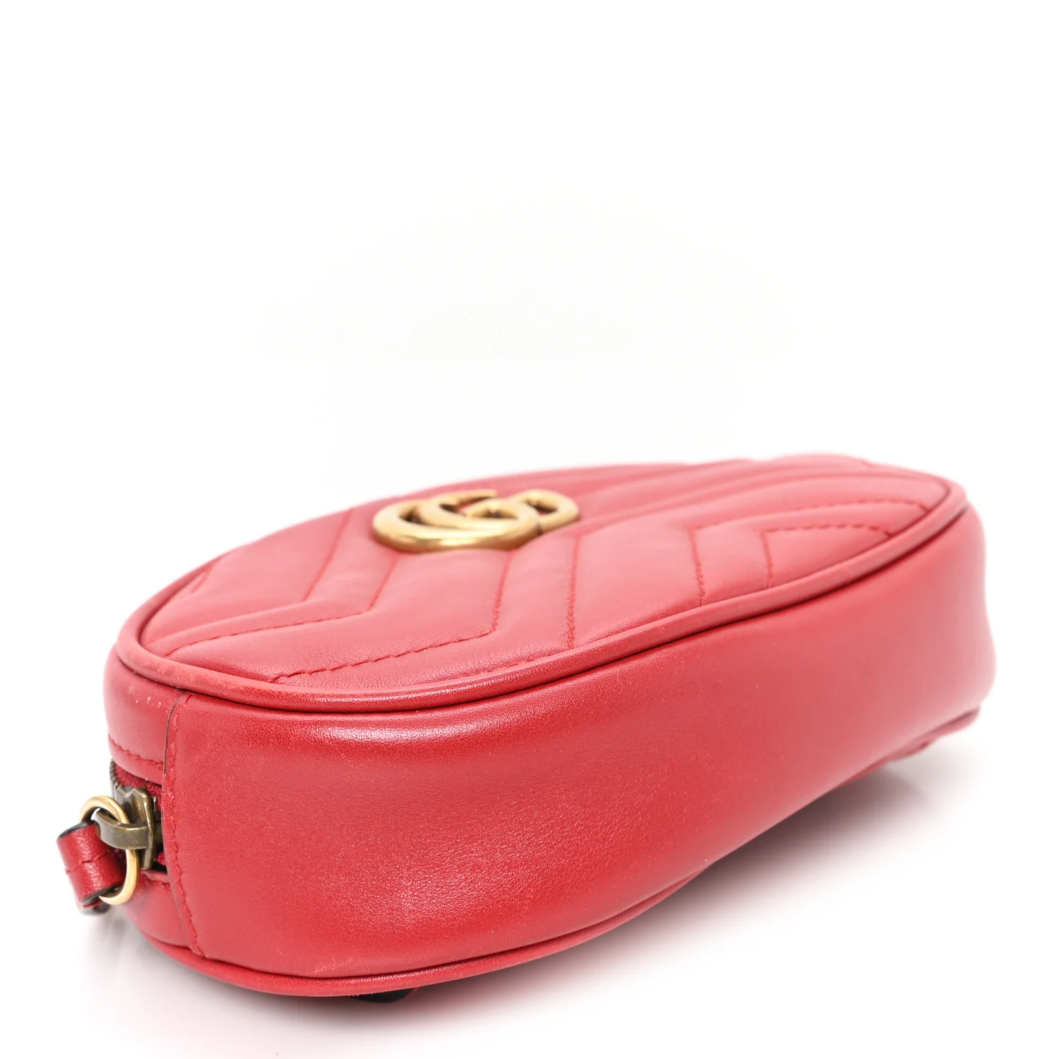Calfskin Matelasse GG Marmont Belt Bag 75 30 Hibiscus Red - Image 4