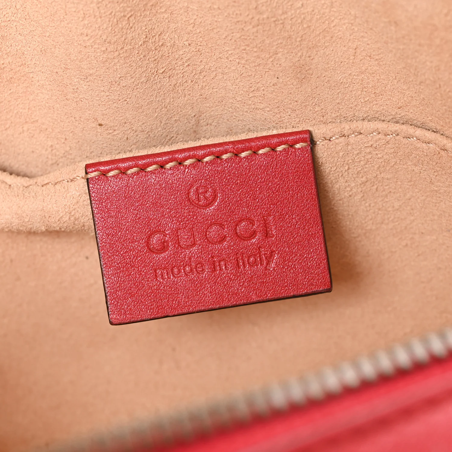 Calfskin Matelasse GG Marmont Belt Bag 75 30 Hibiscus Red - Image 6