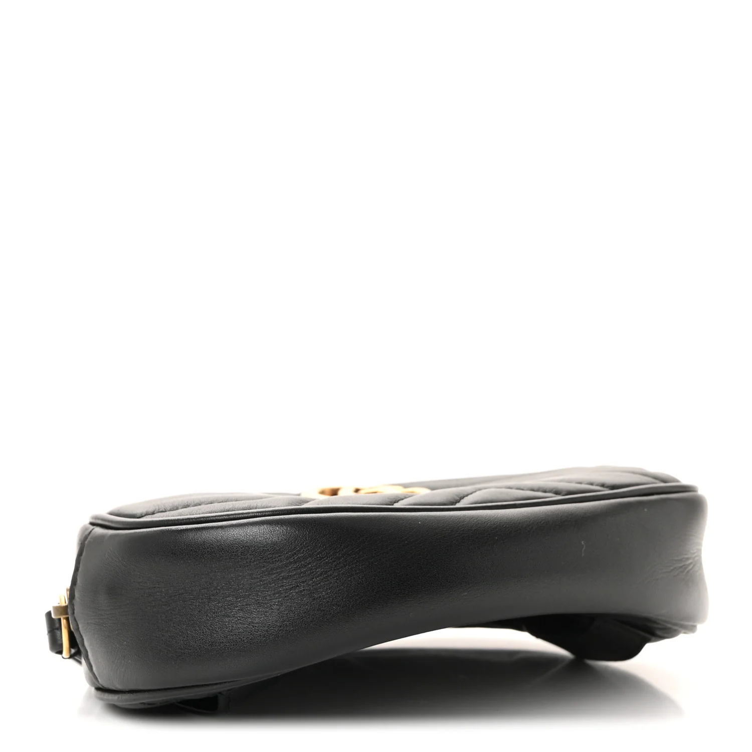 Calfskin Matelasse GG Marmont Belt Bag 85 34 Black - Image 4