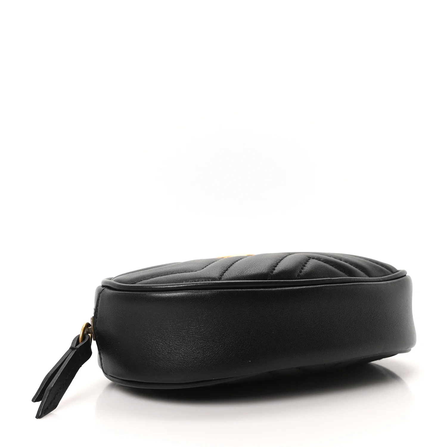 Calfskin Matelasse GG Marmont Belt Bag 95 38 Black - Image 4