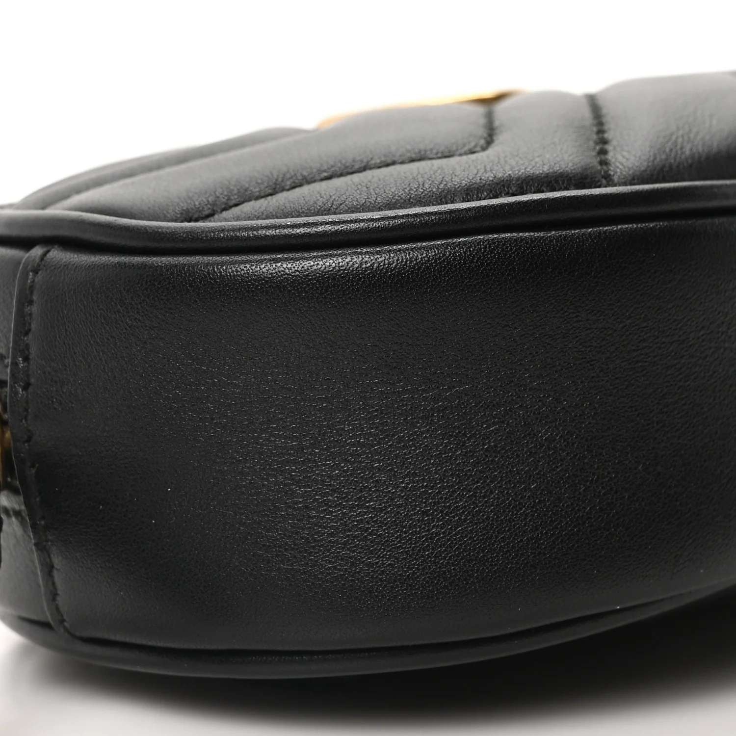 Calfskin Matelasse GG Marmont Belt Bag 95 38 Black - Image 9