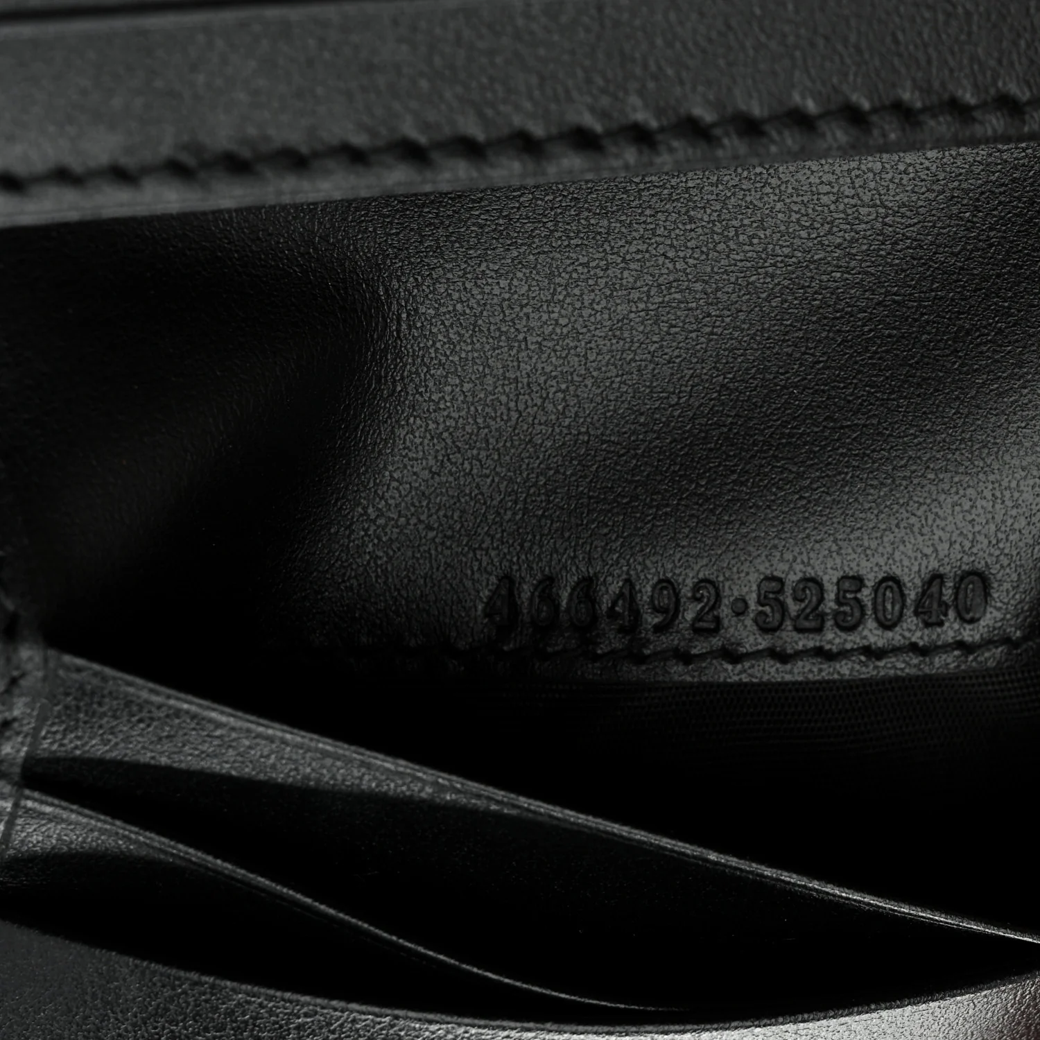 Calfskin Matelasse GG Marmont Card Case Wallet Black - Image 7