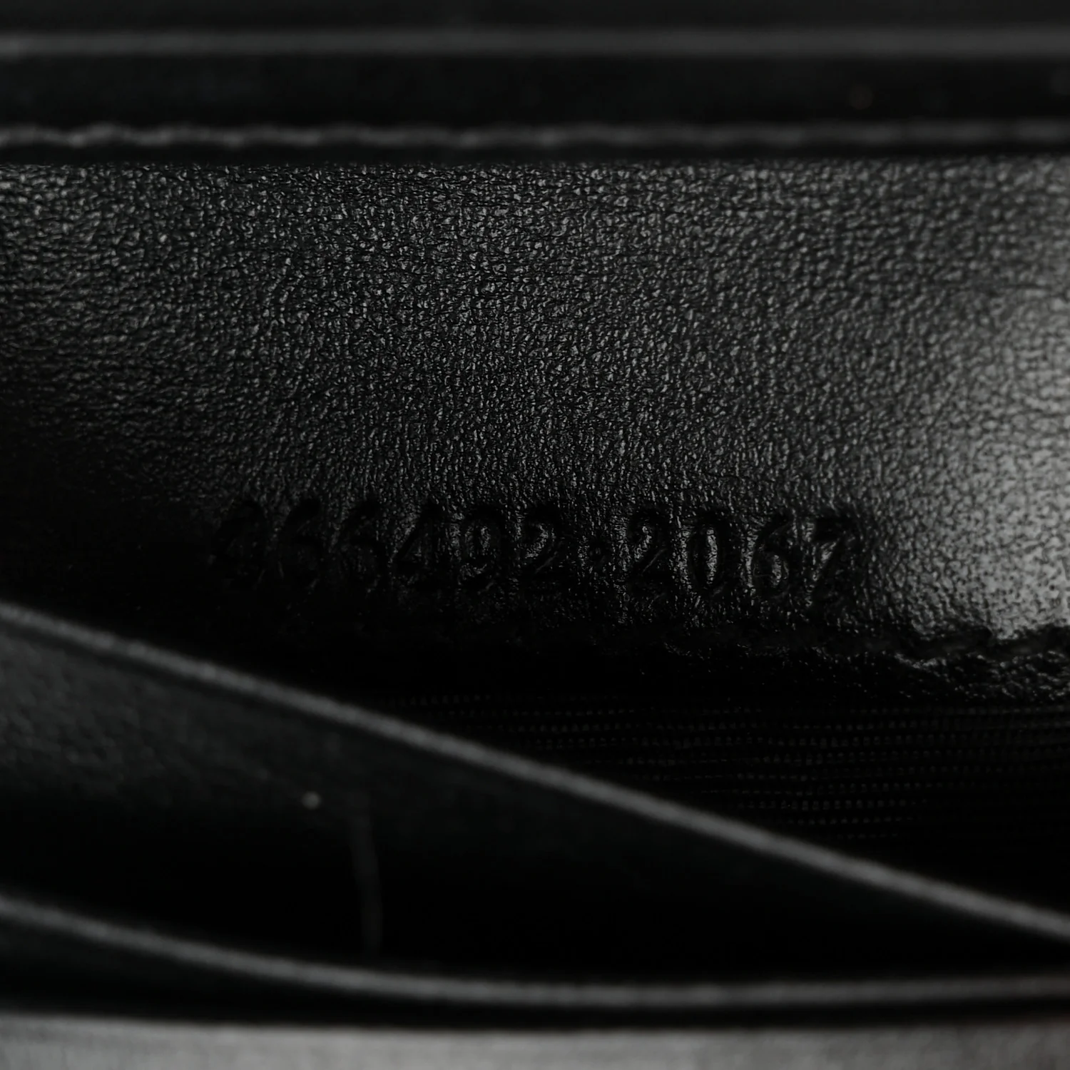 Calfskin Matelasse GG Marmont Card Case Wallet Black - Image 7