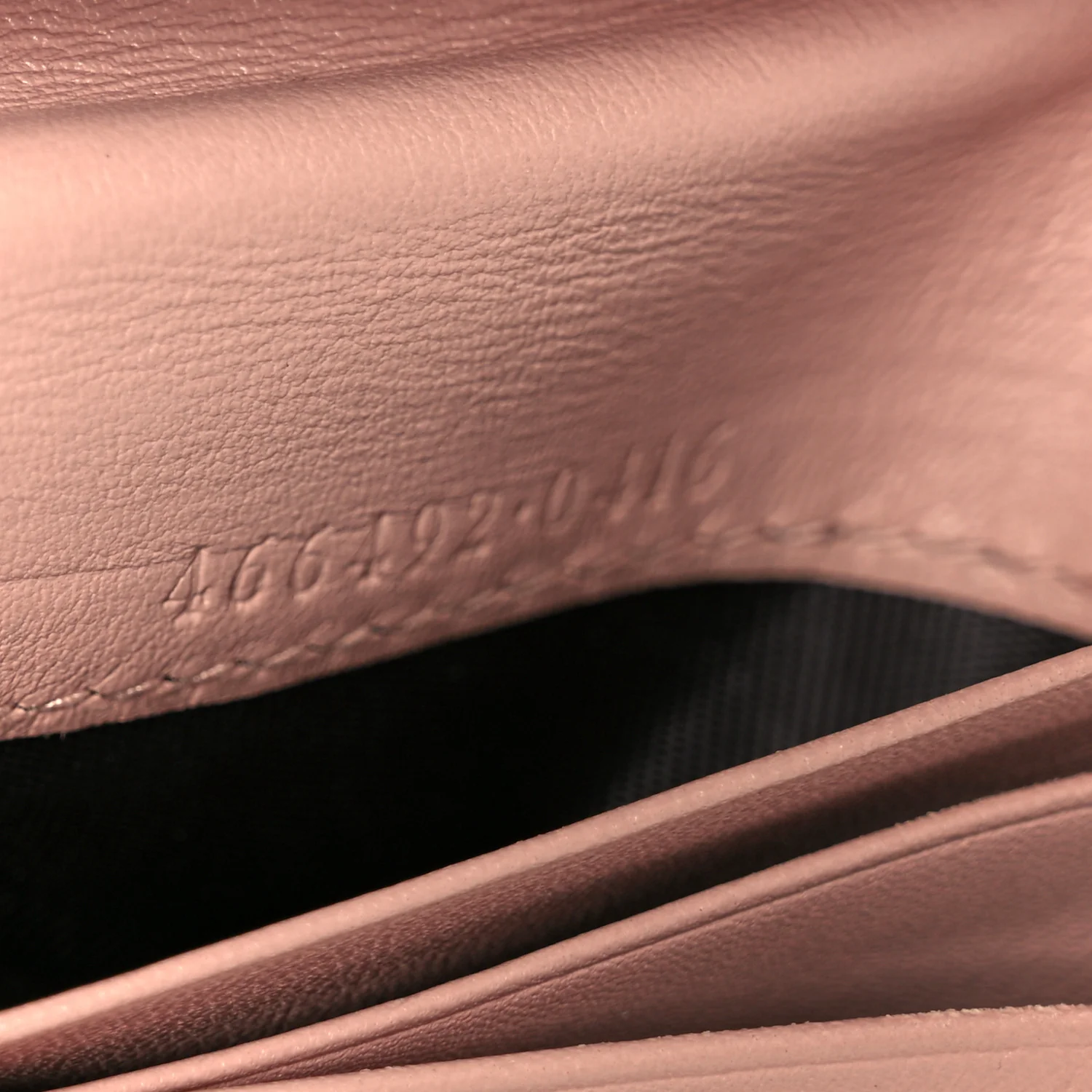 Calfskin Matelasse GG Marmont Card Case Wallet Perfect Pink - Image 6