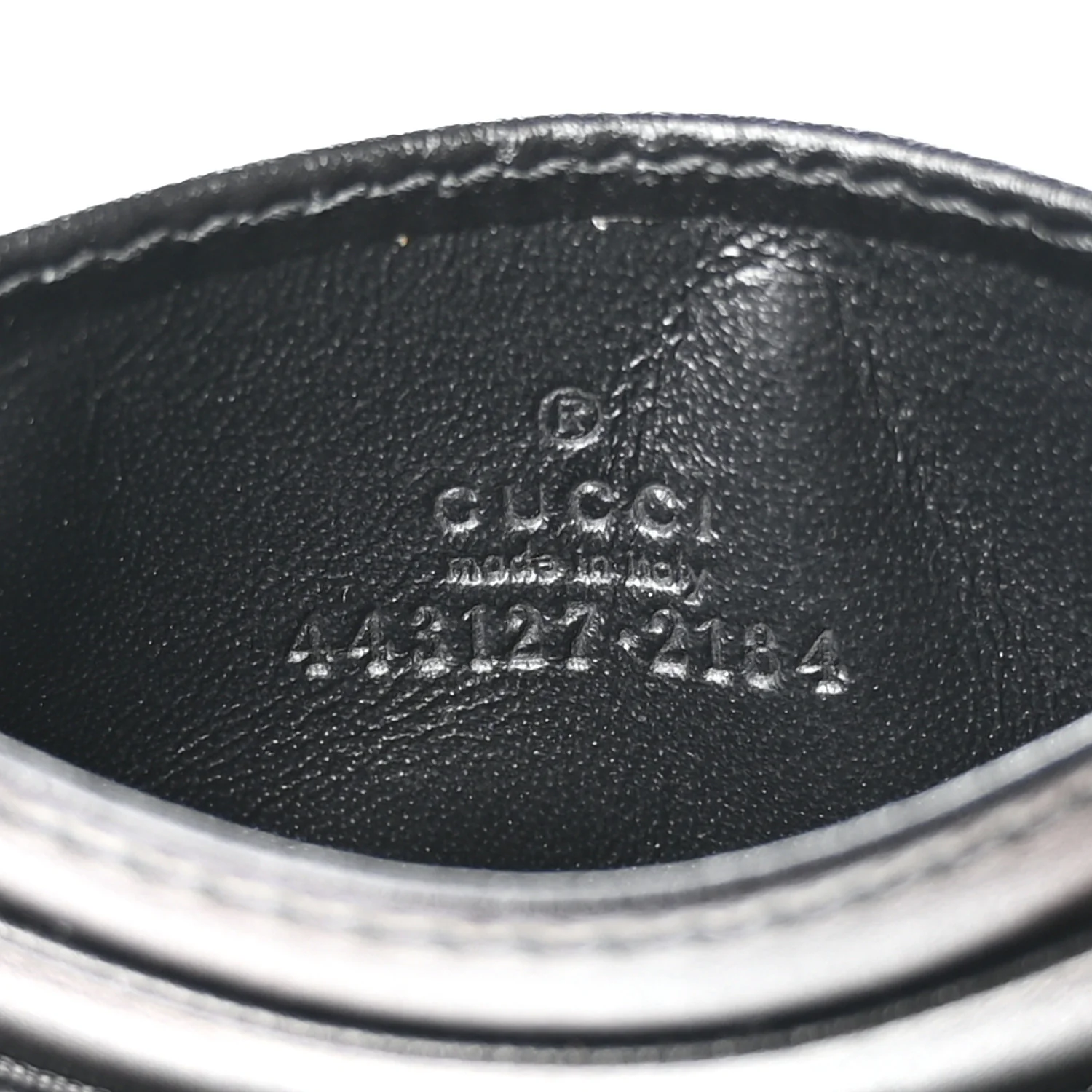 Calfskin Matelasse GG Marmont Card Holder Black - Image 6