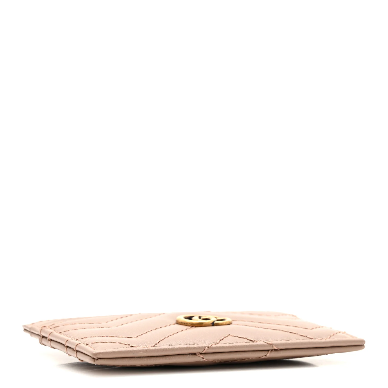 Calfskin Matelasse GG Marmont Card Holder Porcelain Rose - Image 8