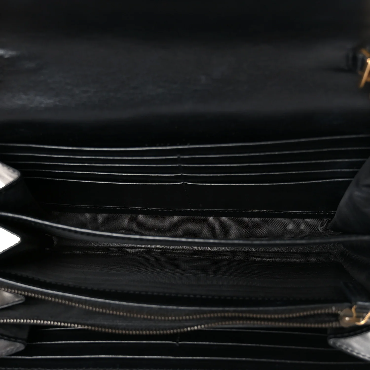 Calfskin Matelasse GG Marmont Chain Wallet Black - Image 5