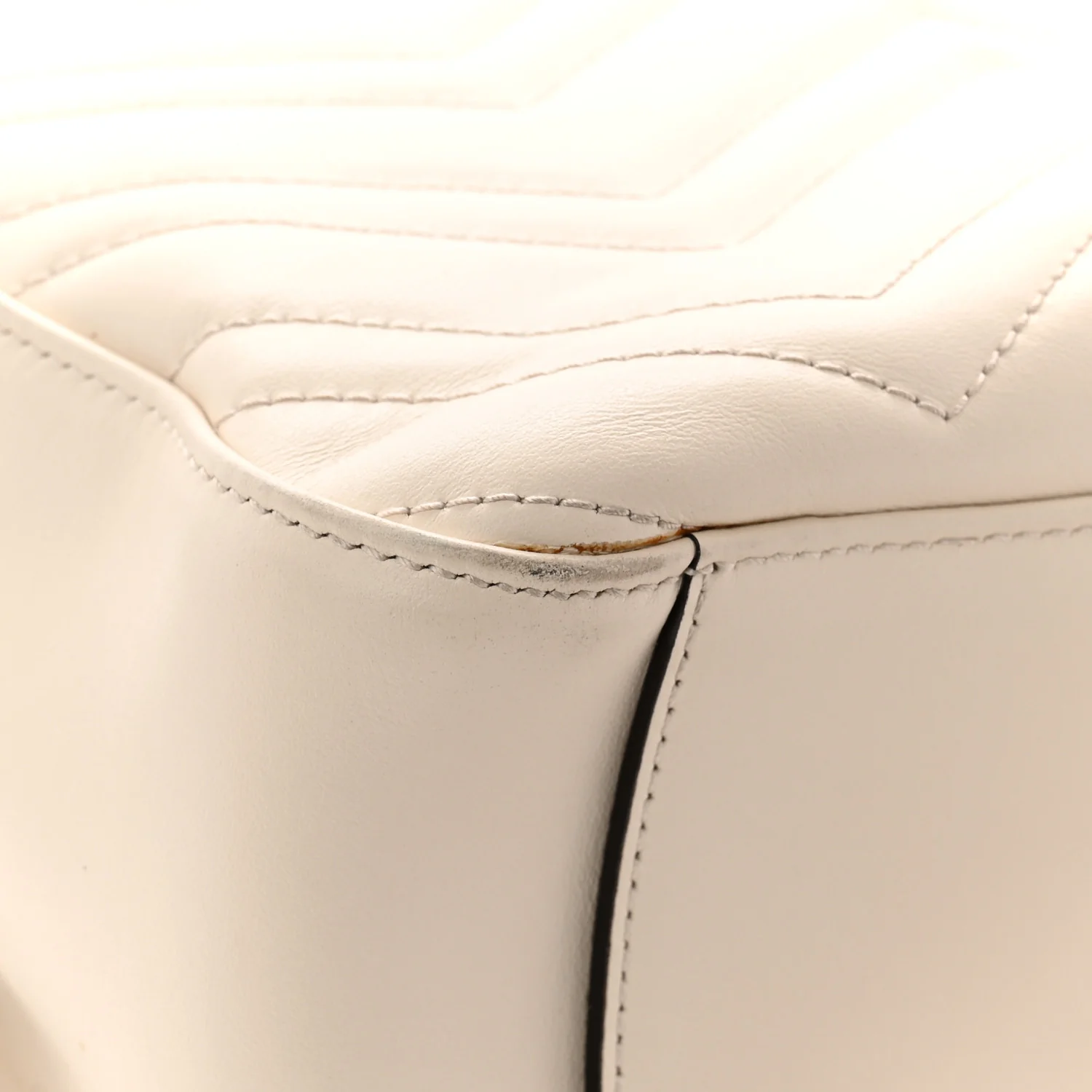 Calfskin Matelasse GG Marmont Dome Backpack White - Image 13