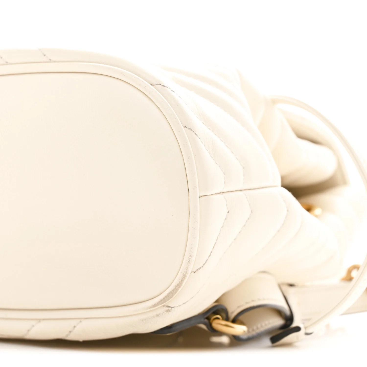 Calfskin Matelasse GG Marmont Flap Backpack White - Image 10