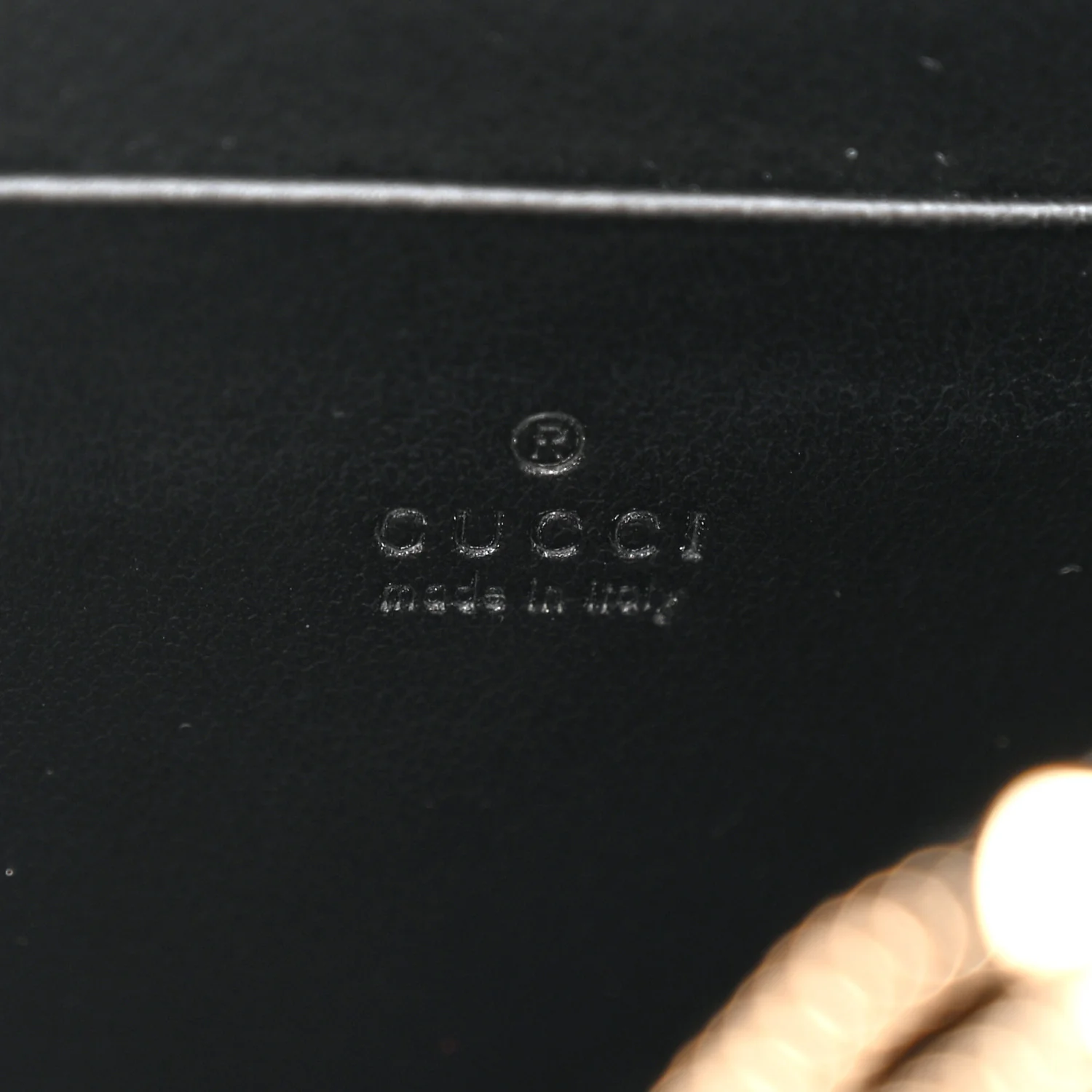 Calfskin Matelasse GG Marmont Wallet on Chain Black - Image 11