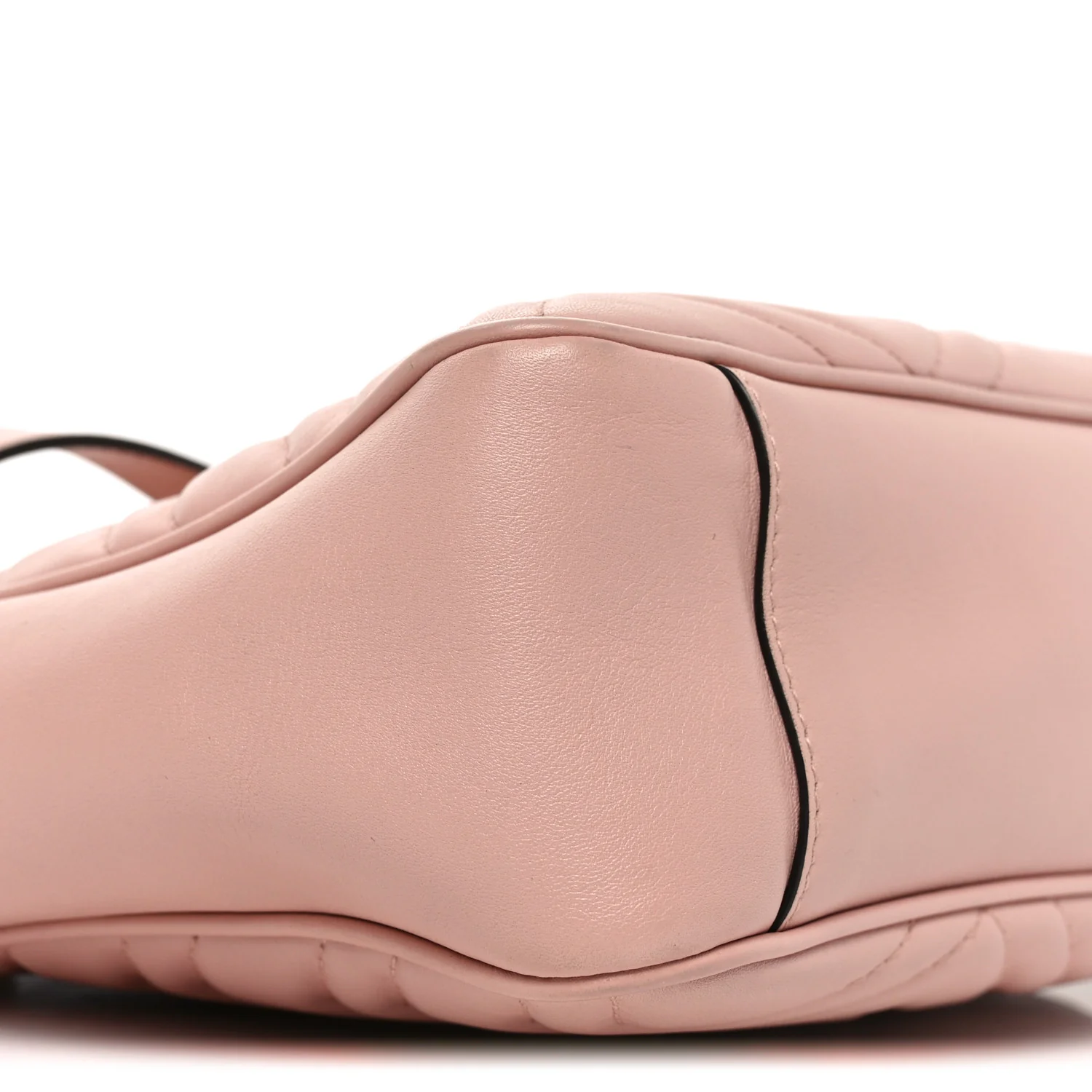 Calfskin Matelasse Medium GG Marmont Open Top Shoulder Bag Perfect Pink - Image 9