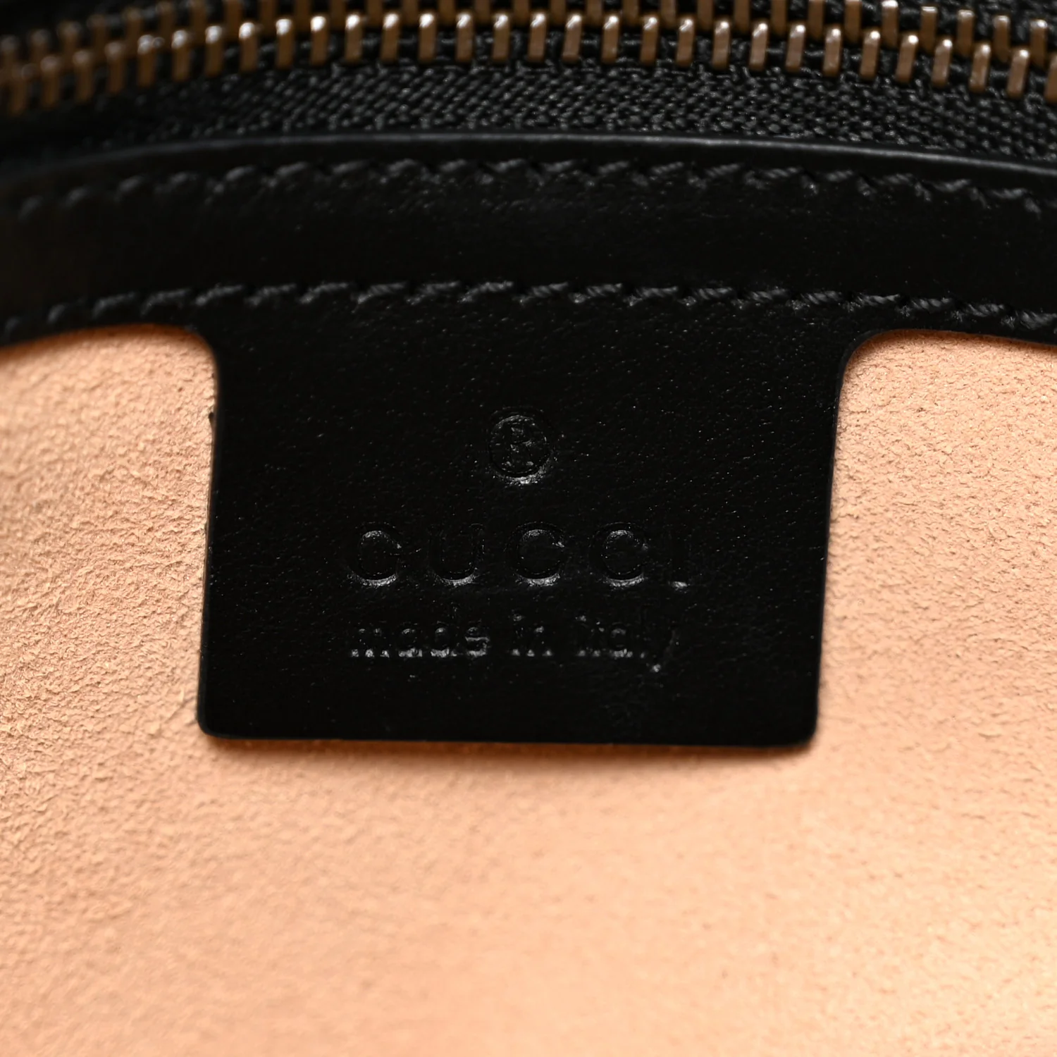 Calfskin Matelasse Medium GG Marmont Shoulder Bag Black - Image 6