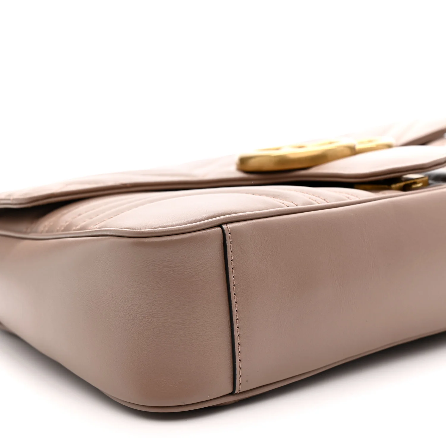 Calfskin Matelasse Medium GG Marmont Shoulder Bag Porcelain Rose - Image 9