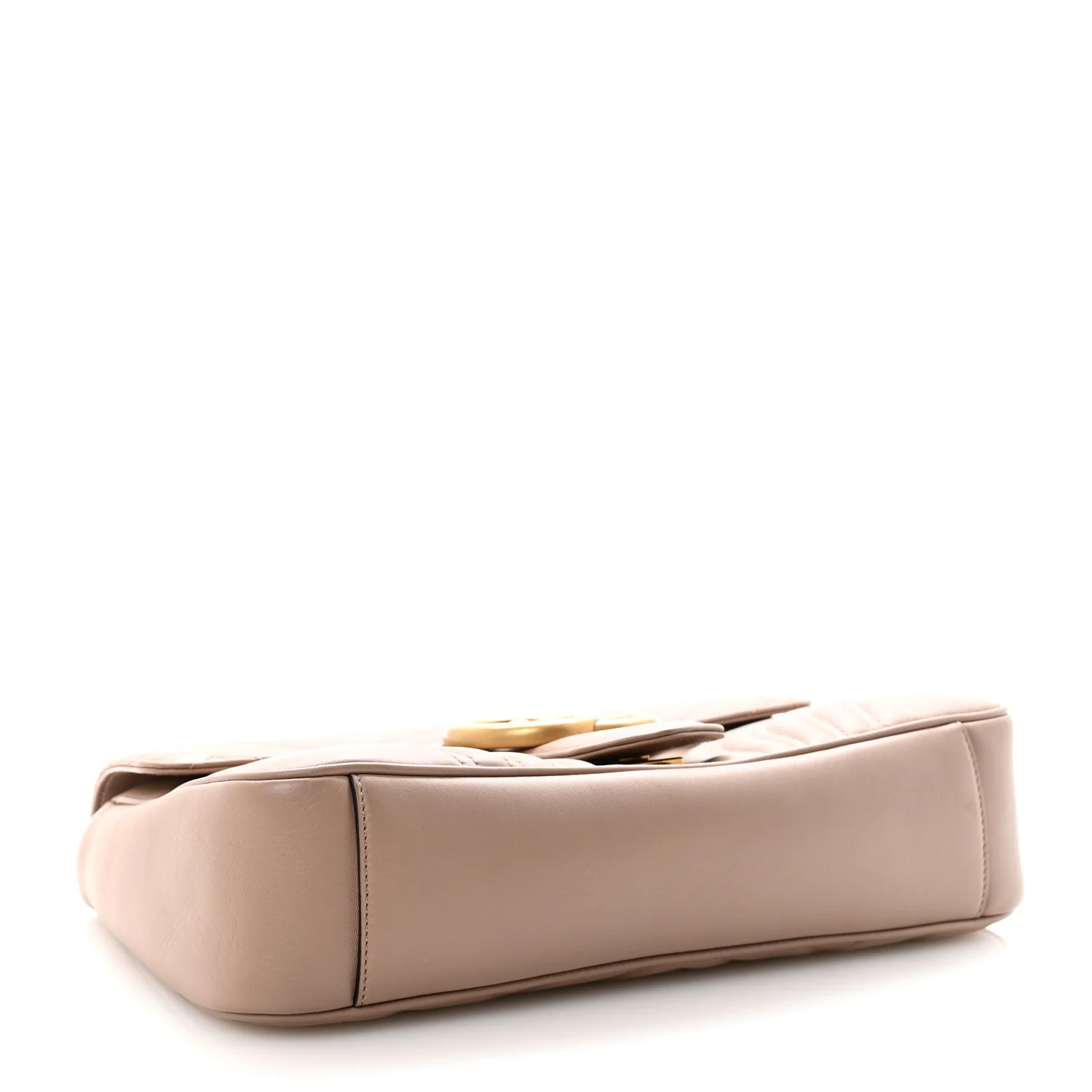 Calfskin Matelasse Medium GG Marmont Shoulder Bag Porcelain Rose - Image 4