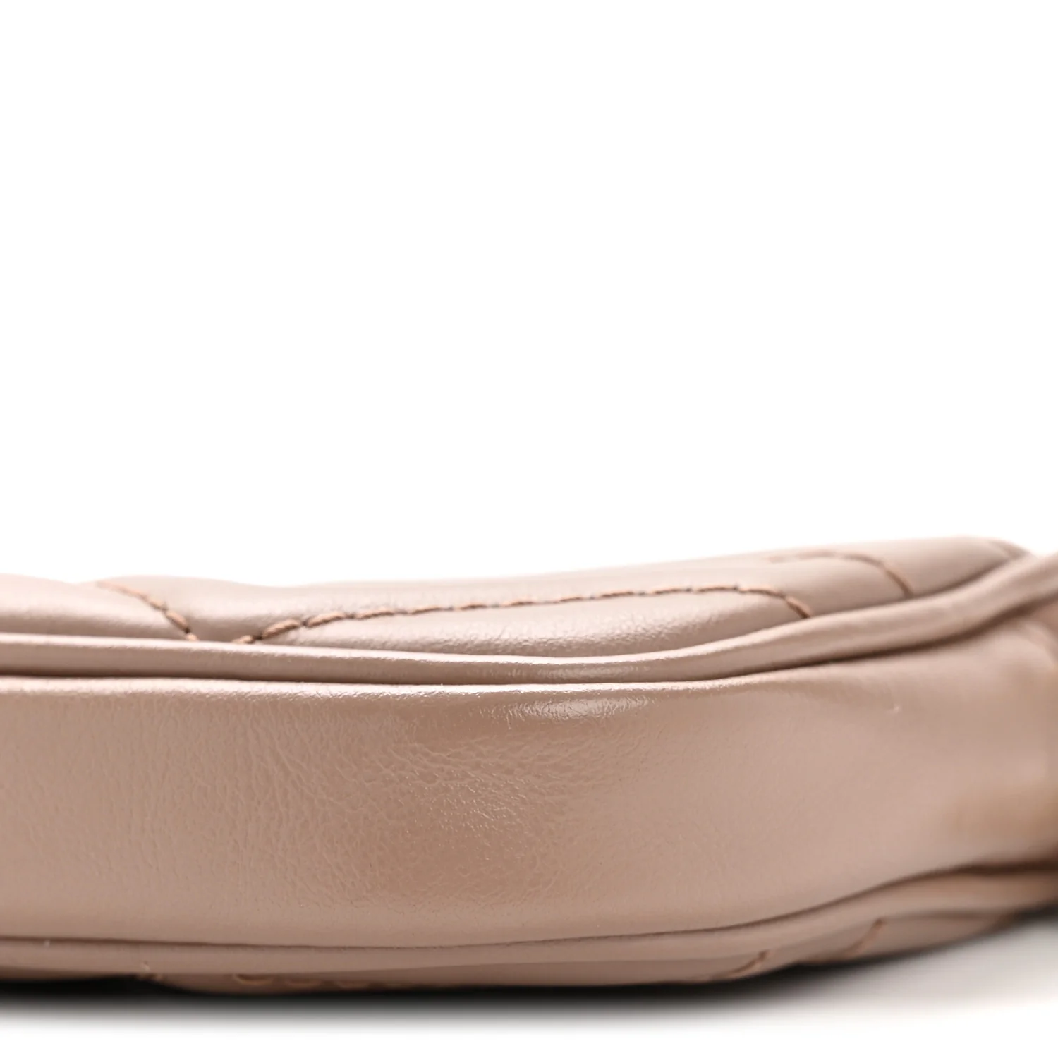 Calfskin Matelasse Mini GG Marmont Chain Crossbody Bag Porcelain Rose - Image 10