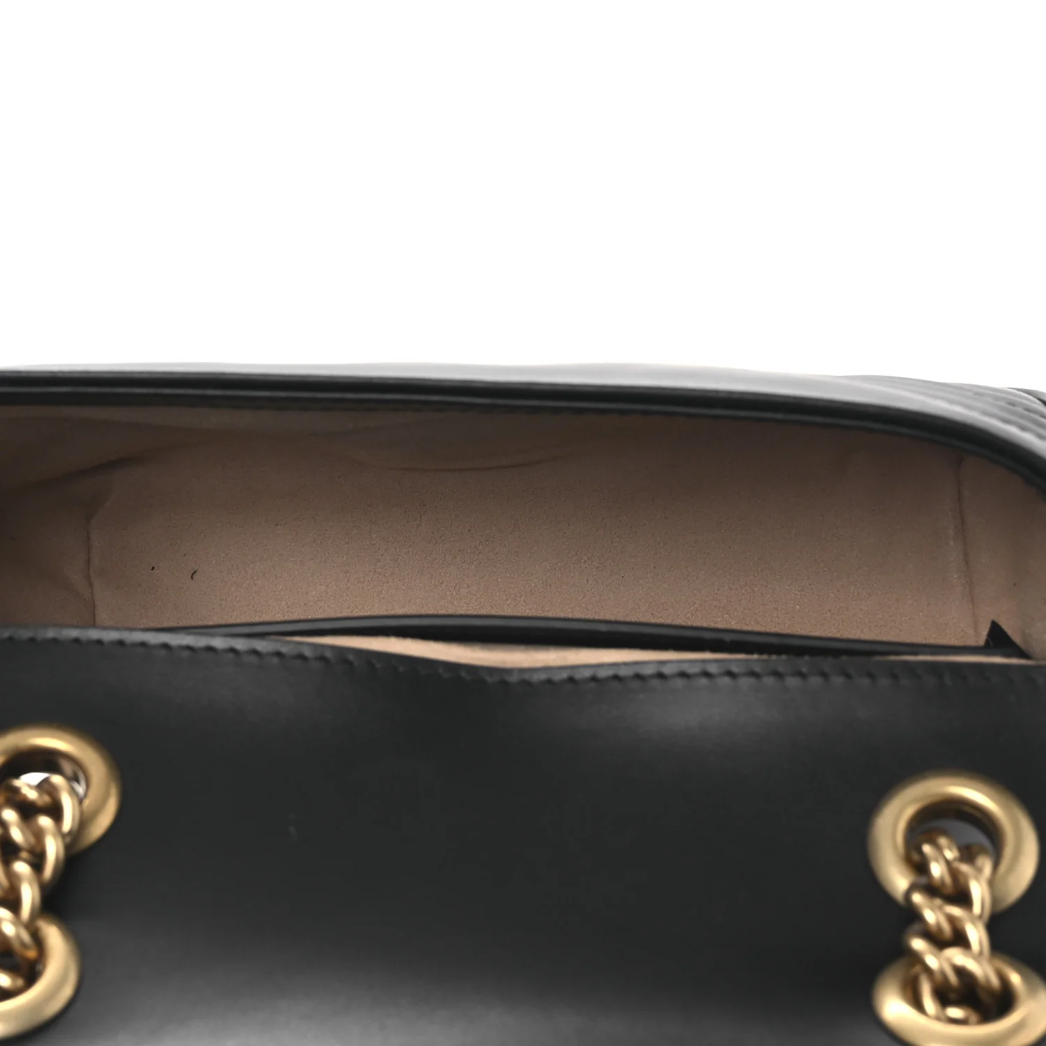 Calfskin Matelasse Mini GG Marmont Shoulder Bag Black - Image 5