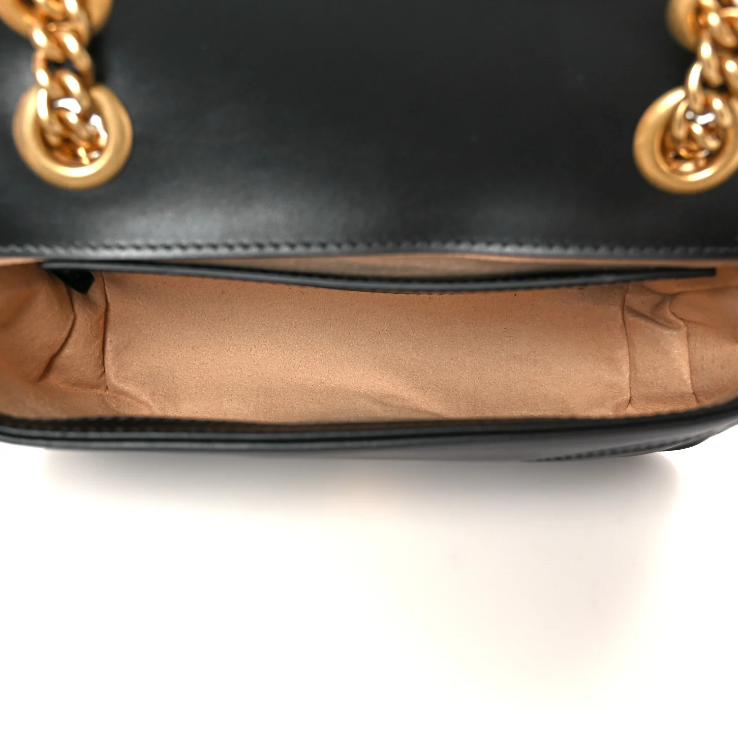 Calfskin Matelasse Mini GG Marmont Shoulder Bag Black - Image 5
