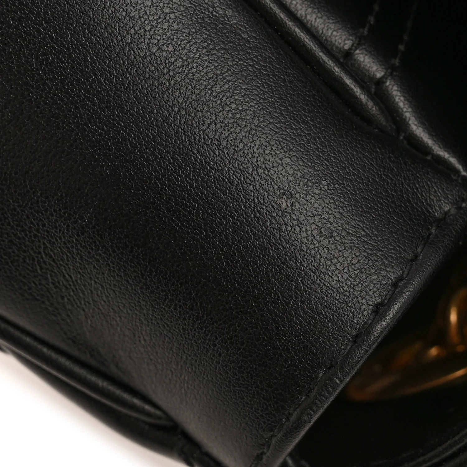 Calfskin Matelasse Mini GG Marmont Shoulder Bag Black - Image 13