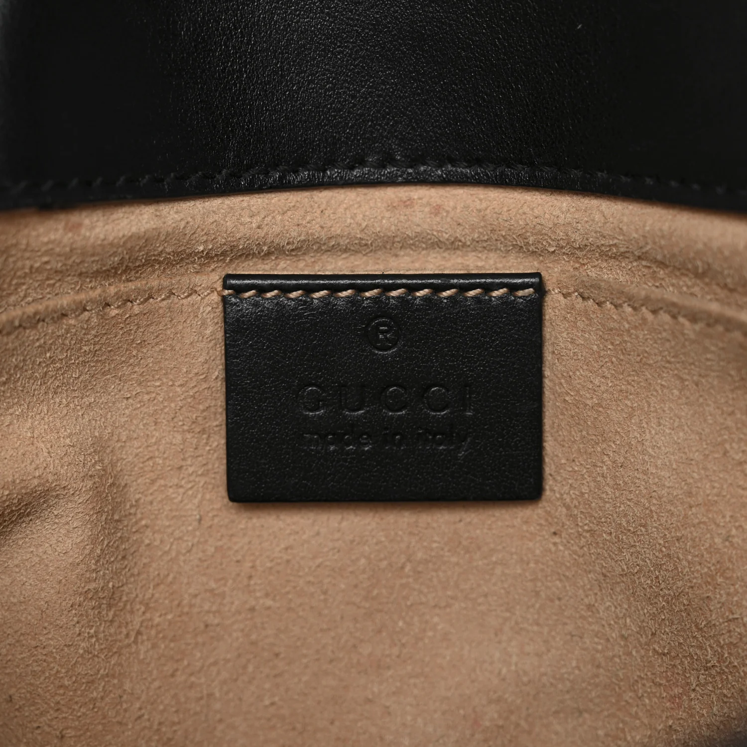 Calfskin Matelasse Mini GG Marmont Shoulder Bag Black - Image 6