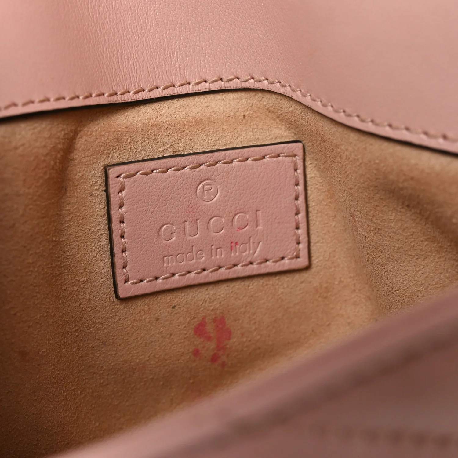 Calfskin Matelasse Monochrome GG Marmont Chain Belt Bag Perfect Pink - Image 6