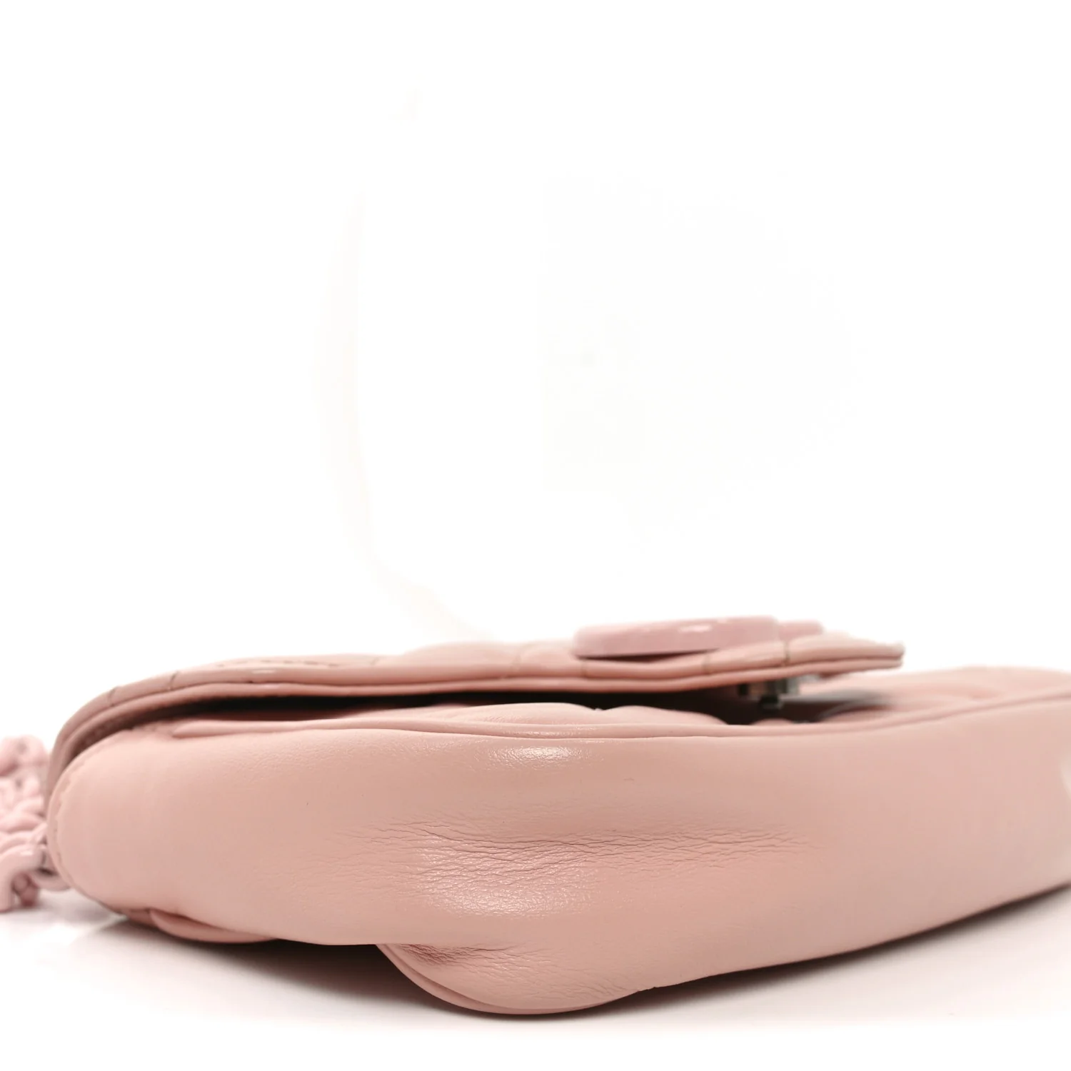 Calfskin Matelasse Monochrome GG Marmont Chain Belt Bag Perfect Pink - Image 9