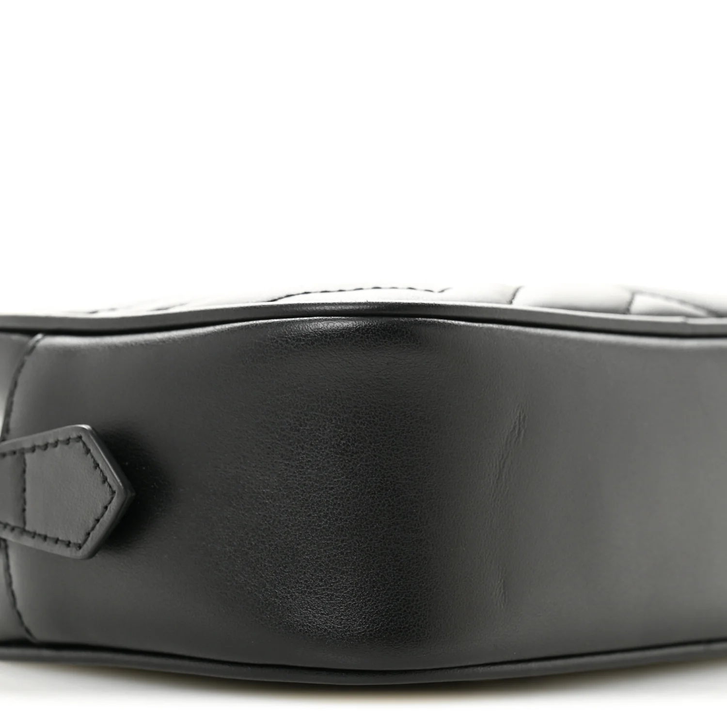 Calfskin Matelasse Monochrome Mini GG Marmont Chain Shoulder Bag Black - Image 9