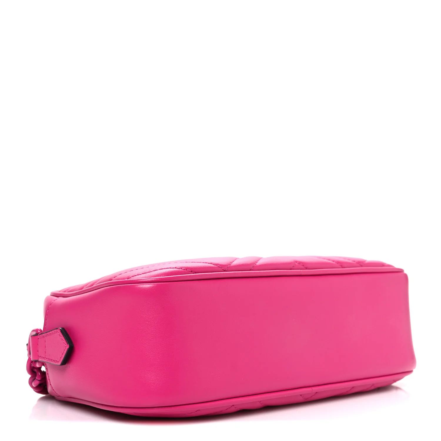 Calfskin Matelasse Monochrome Small GG Marmont Chain Shoulder Bag Classic Fuxia - Image 4