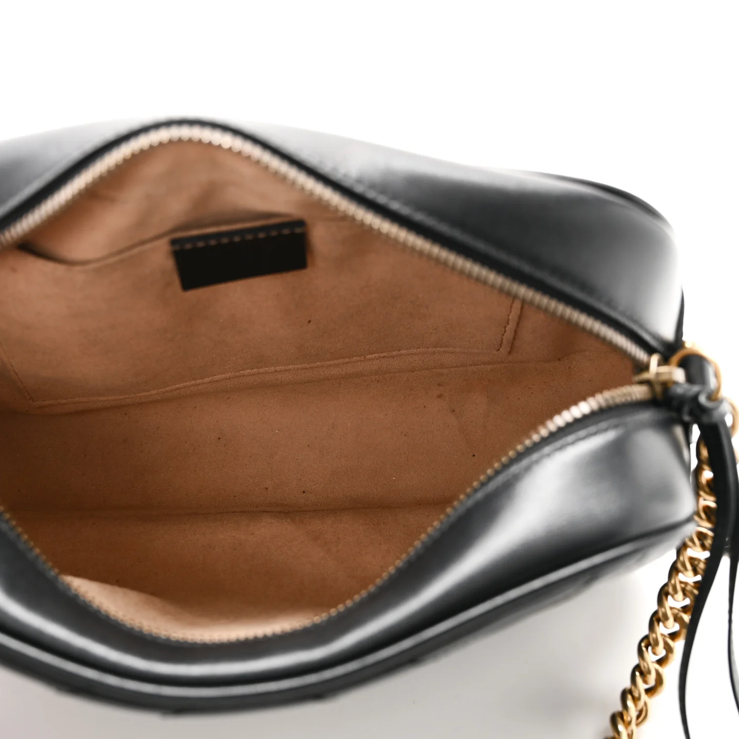 Calfskin Matelasse Small GG Marmont Chain Shoulder Bag Black - Image 5