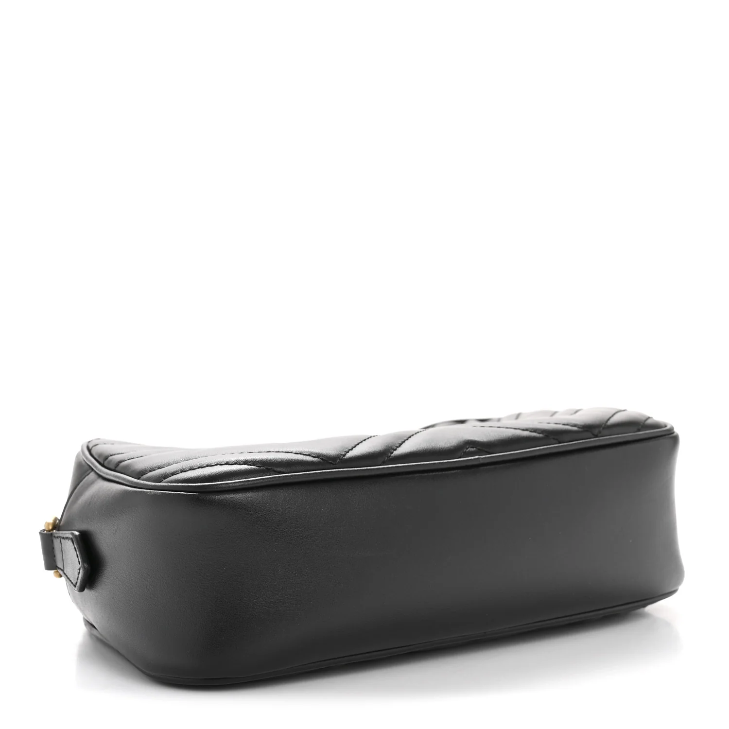 Calfskin Matelasse Small GG Marmont Chain Shoulder Bag Black - Image 4