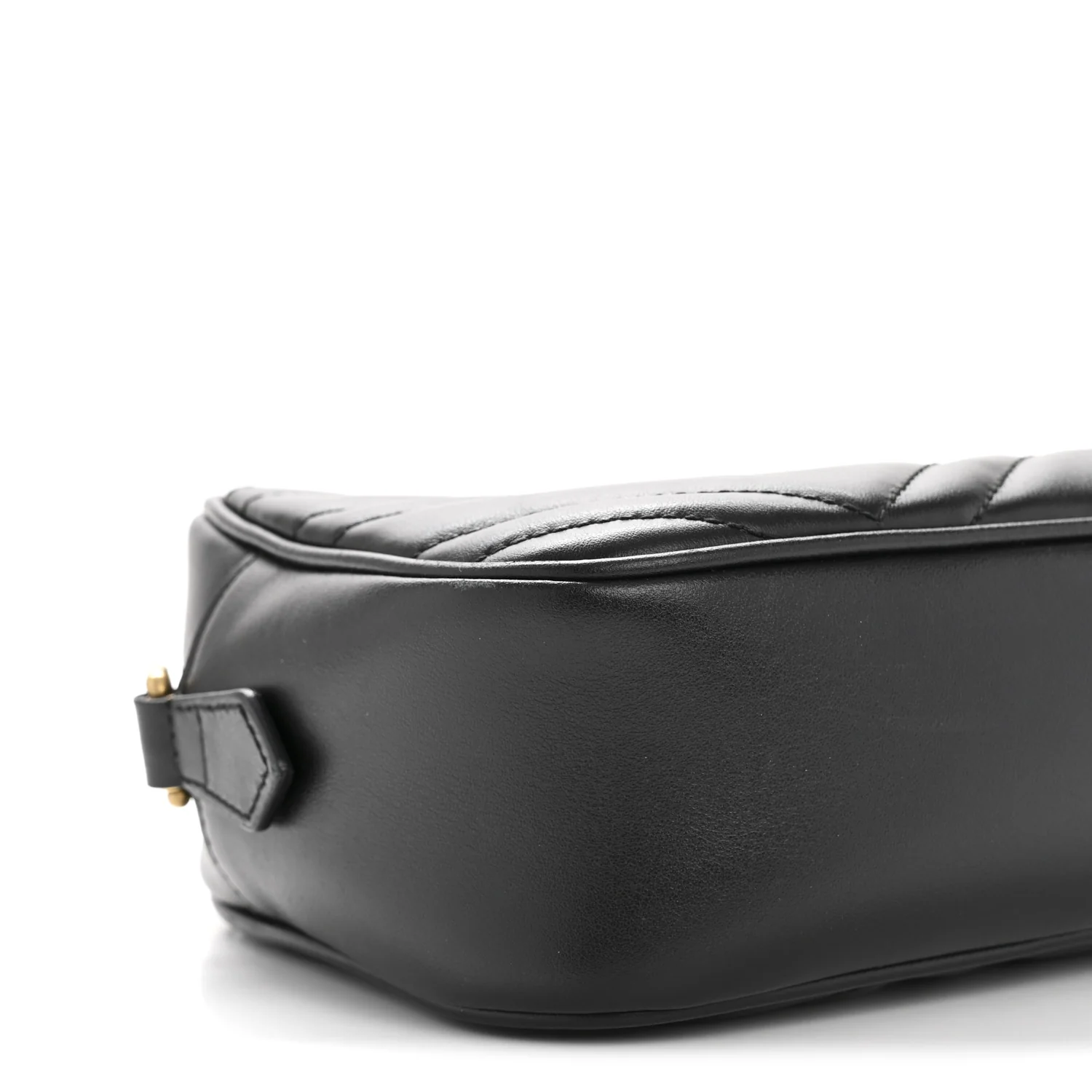 Calfskin Matelasse Small GG Marmont Chain Shoulder Bag Black - Image 9