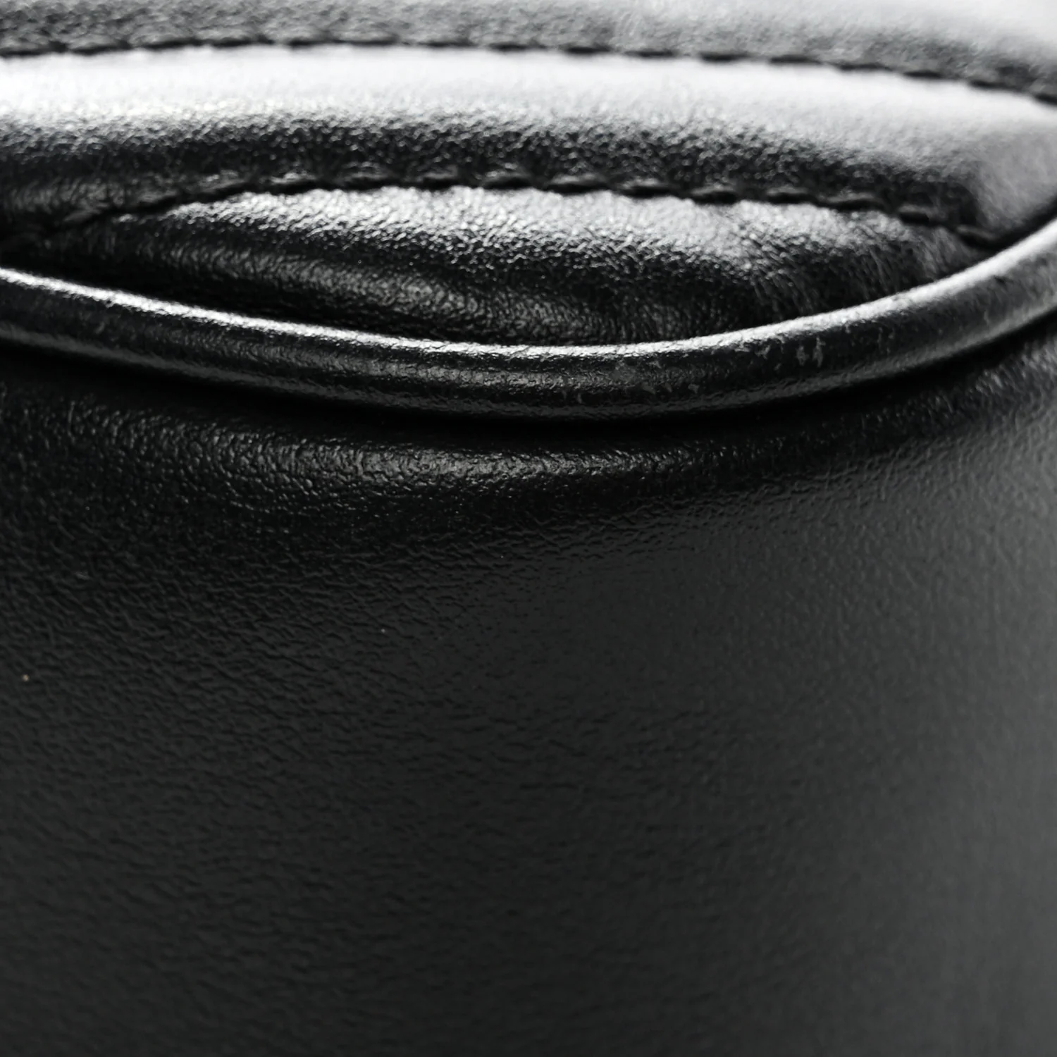 Calfskin Matelasse Small GG Marmont Chain Shoulder Bag Black - Image 13