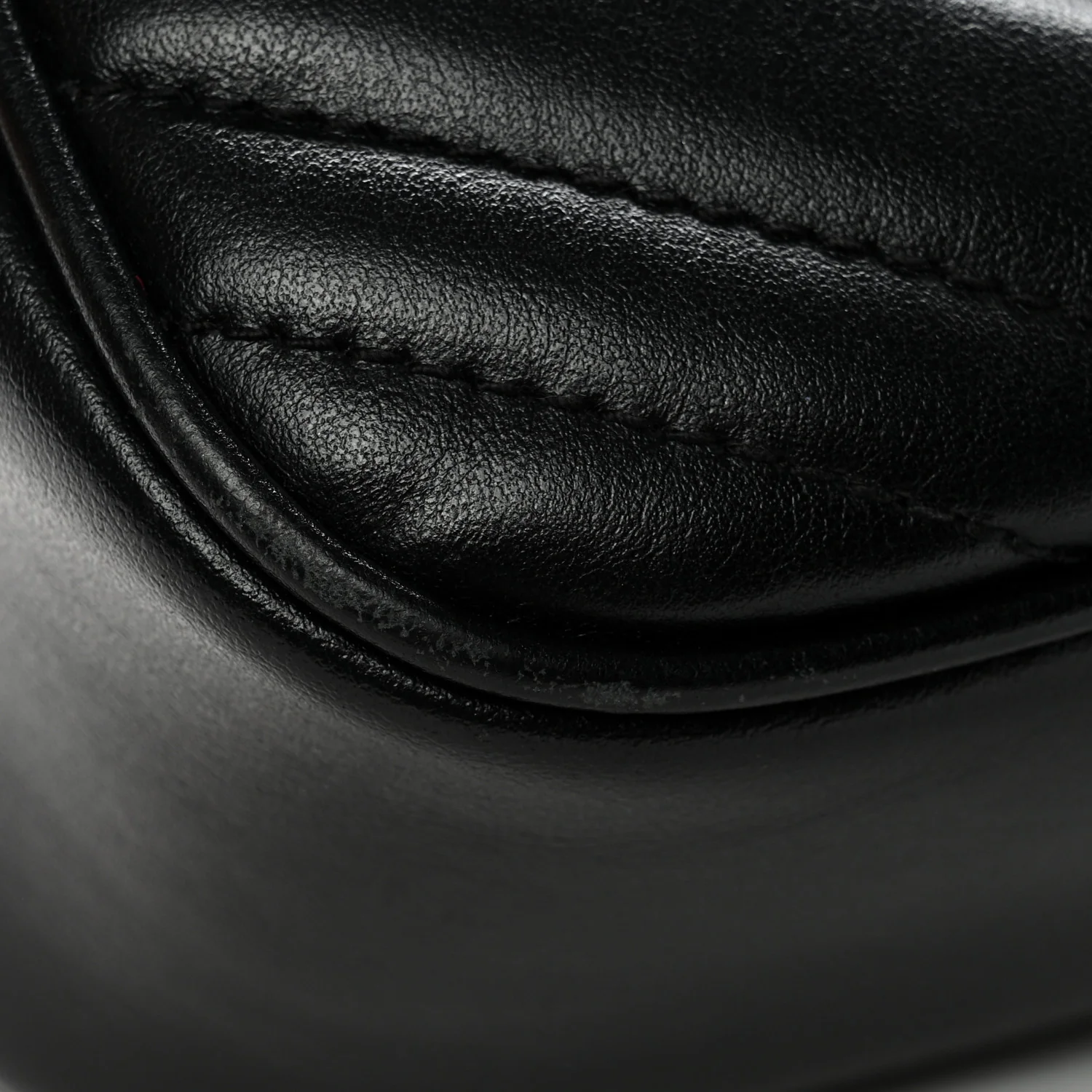 Calfskin Matelasse Small GG Marmont Chain Shoulder Bag Black - Image 14