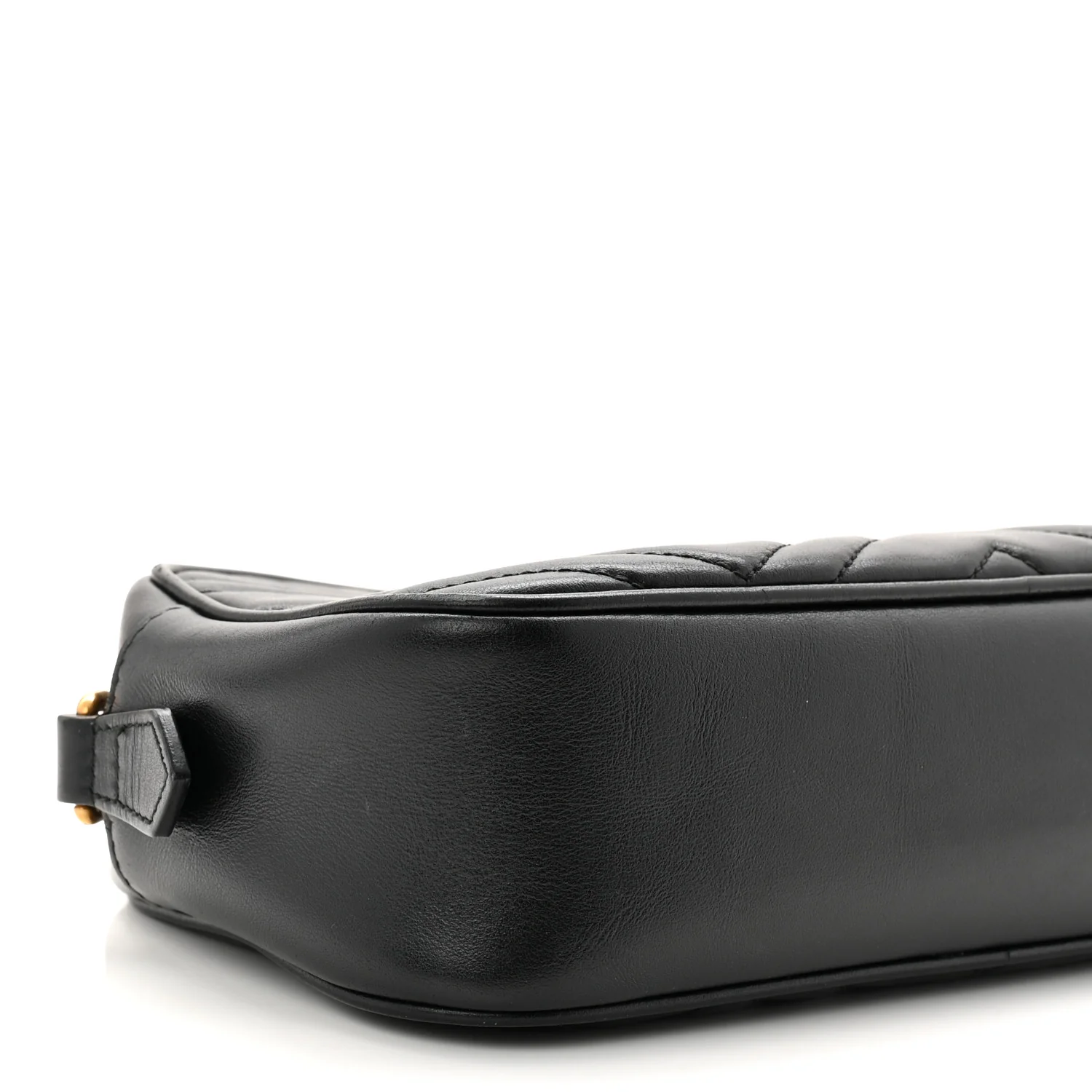 Calfskin Matelasse Small GG Marmont Chain Shoulder Bag Black - Image 16