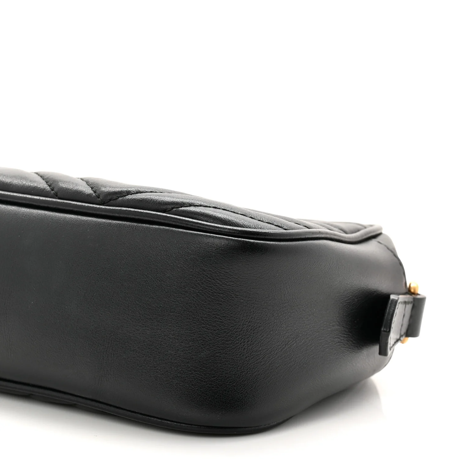 Calfskin Matelasse Small GG Marmont Chain Shoulder Bag Black - Image 18