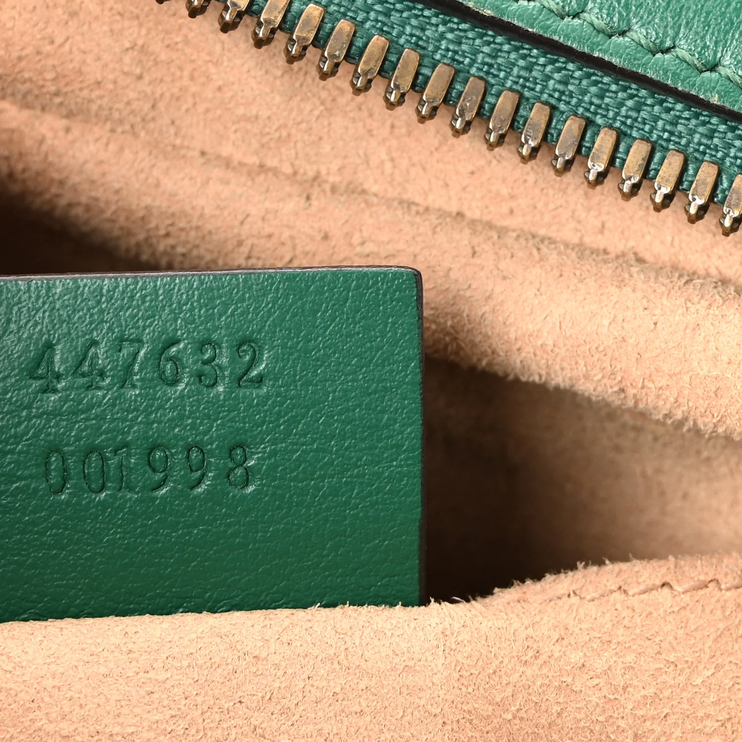Calfskin Matelasse Small GG Marmont Chain Shoulder Bag Emerald Green - Image 7