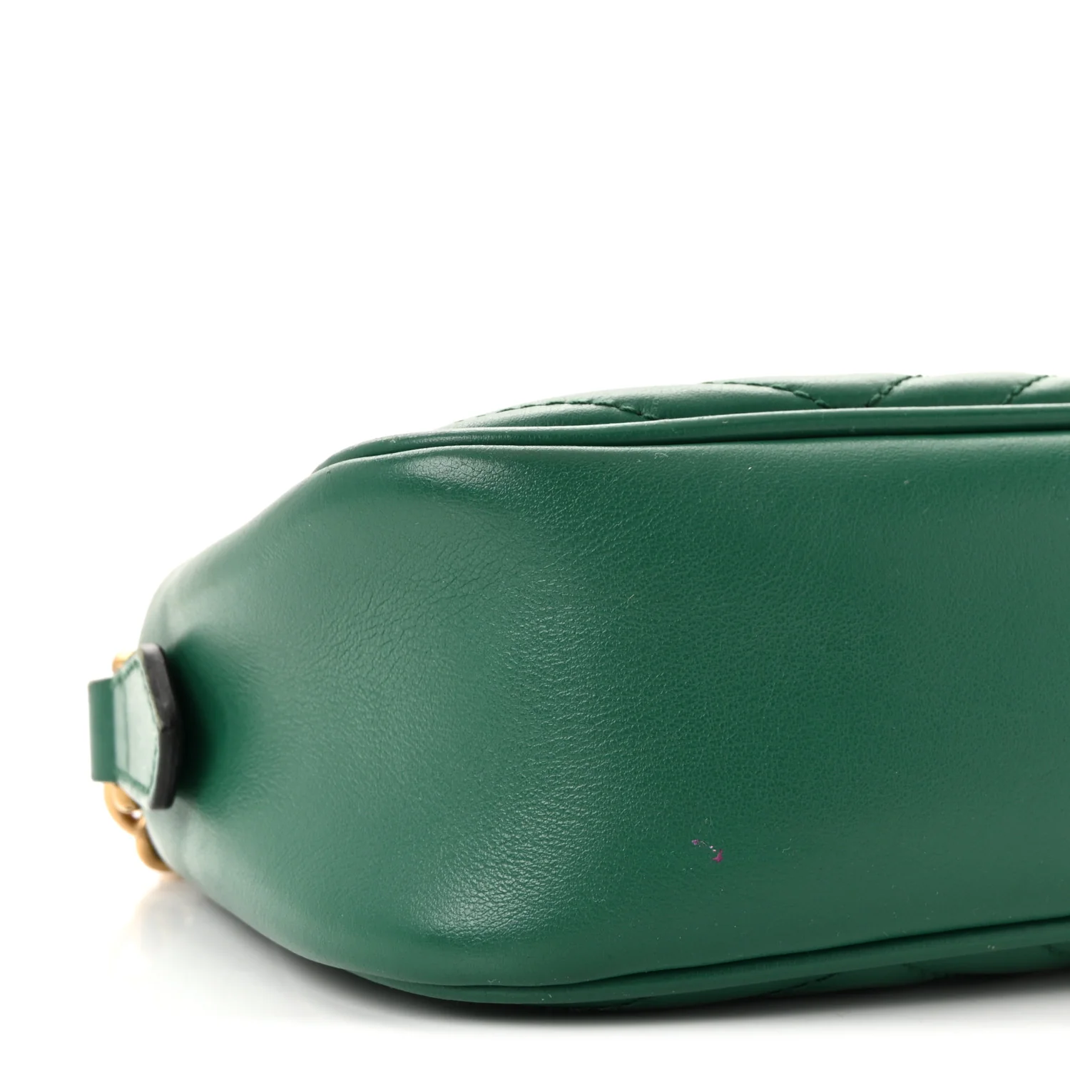 Calfskin Matelasse Small GG Marmont Chain Shoulder Bag Emerald Green - Image 9