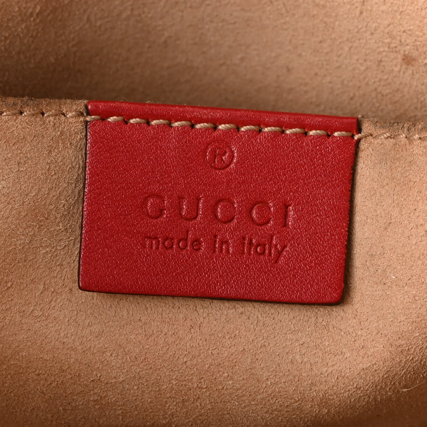 Calfskin Matelasse Small GG Marmont Chain Shoulder Bag Hibiscus Red - Image 6