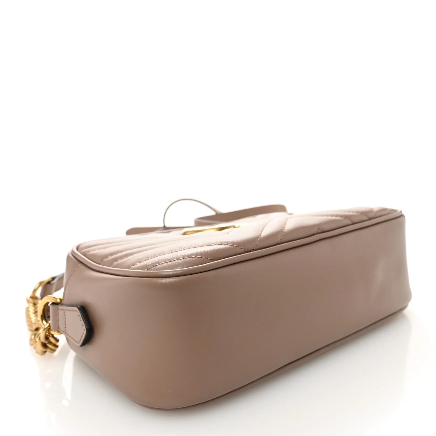 Calfskin Matelasse Small GG Marmont Chain Shoulder Bag Porcelain Rose - Image 4