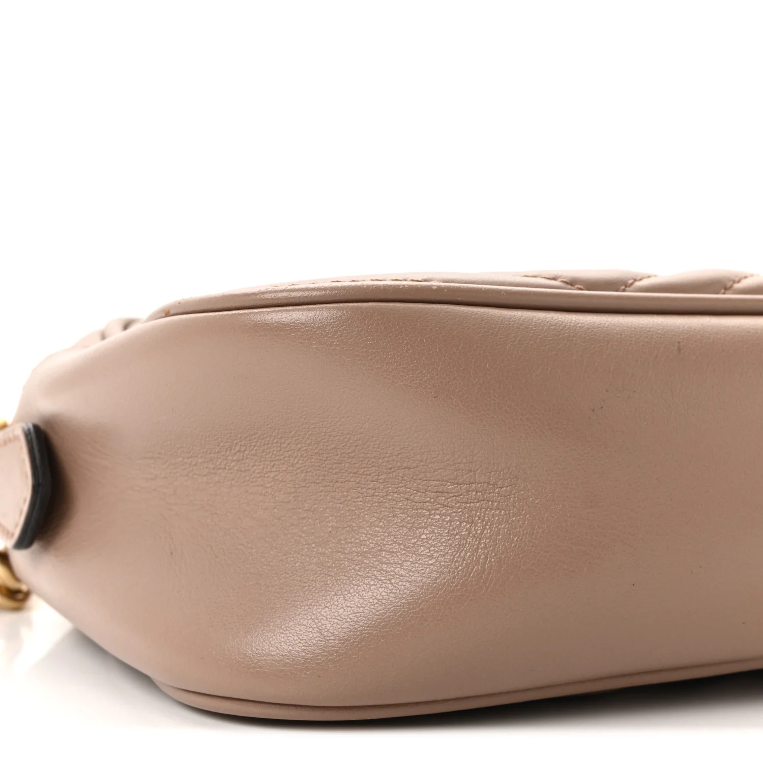 Calfskin Matelasse Small GG Marmont Chain Shoulder Bag Porcelain Rose - Image 9