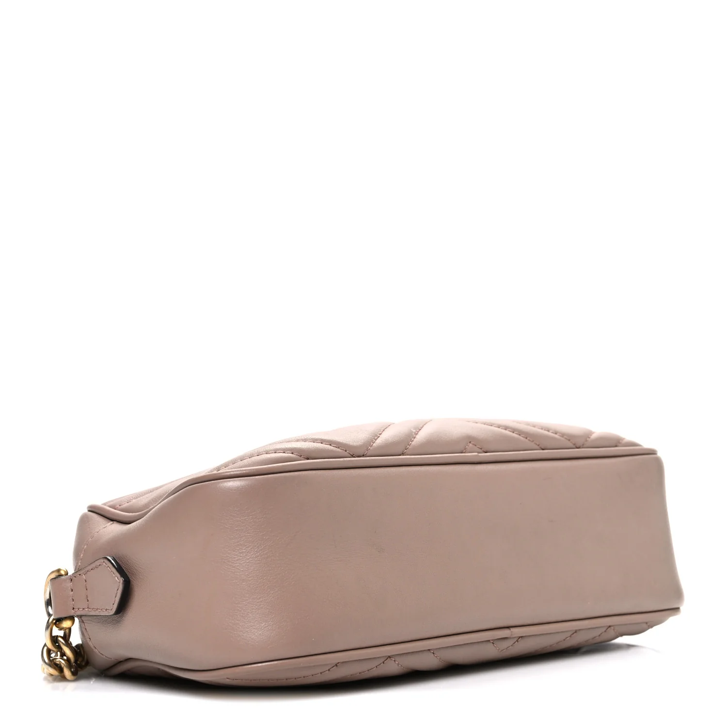 Calfskin Matelasse Small GG Marmont Chain Shoulder Bag Porcelain Rose - Image 4