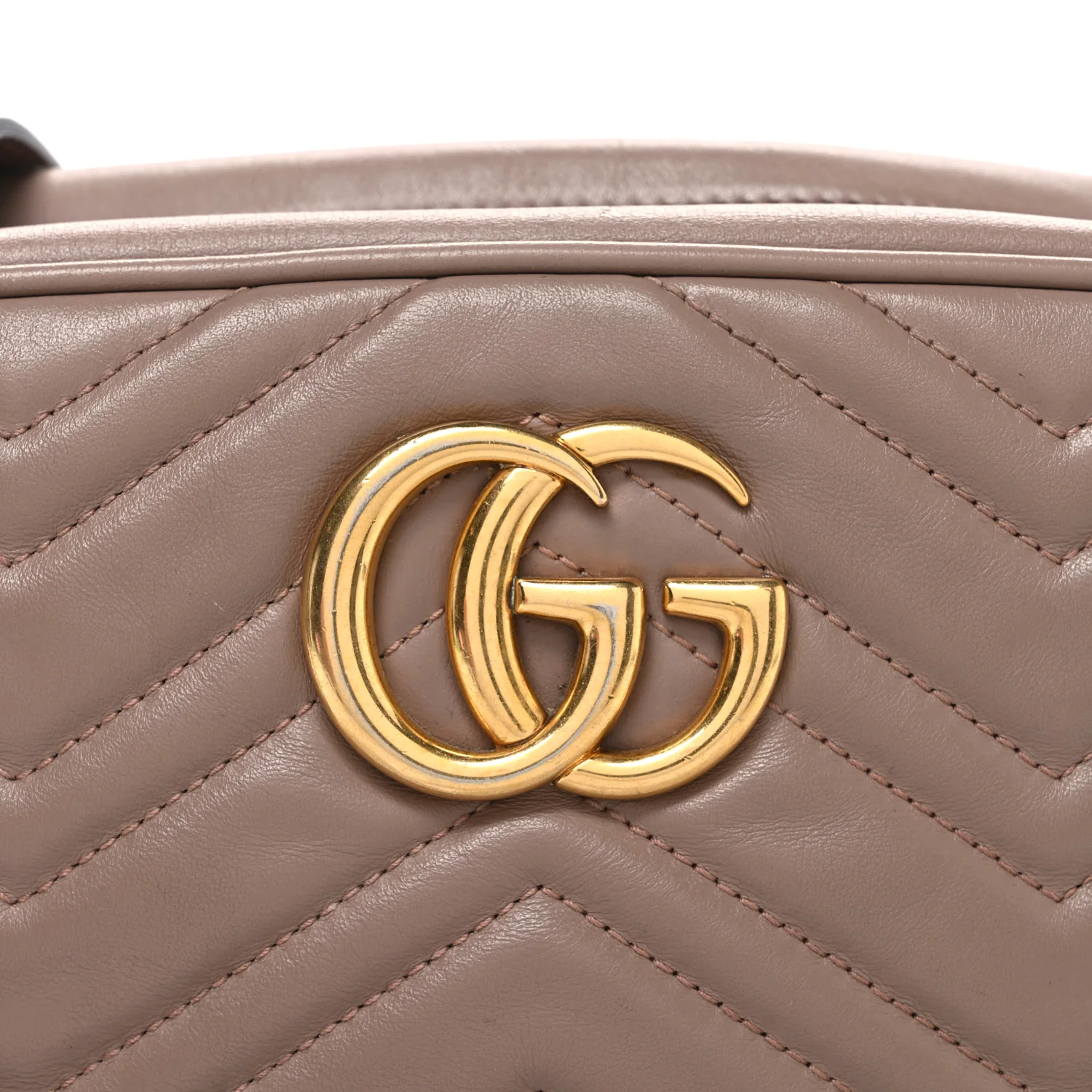 Calfskin Matelasse Small GG Marmont Chain Shoulder Bag Porcelain Rose - Image 8
