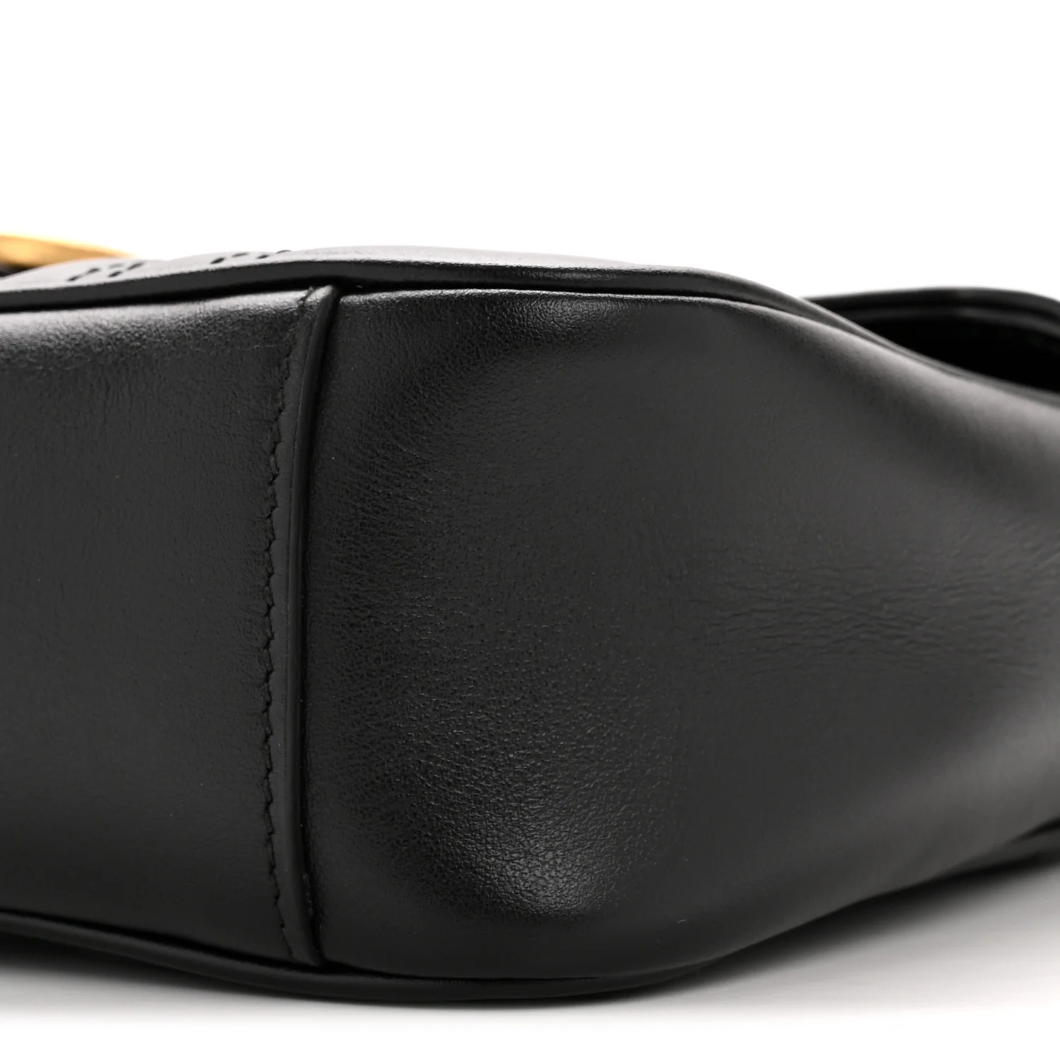 Calfskin Matelasse Small GG Marmont Shoulder Bag Black - Image 10