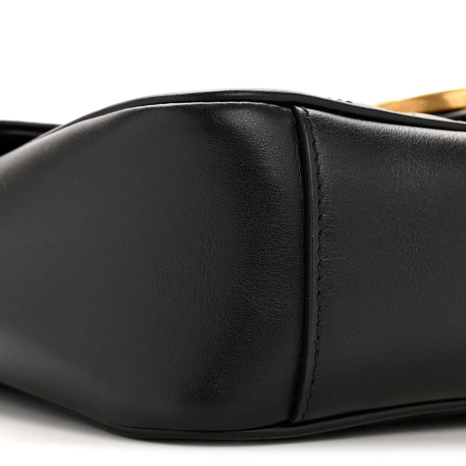Calfskin Matelasse Small GG Marmont Shoulder Bag Black - Image 9