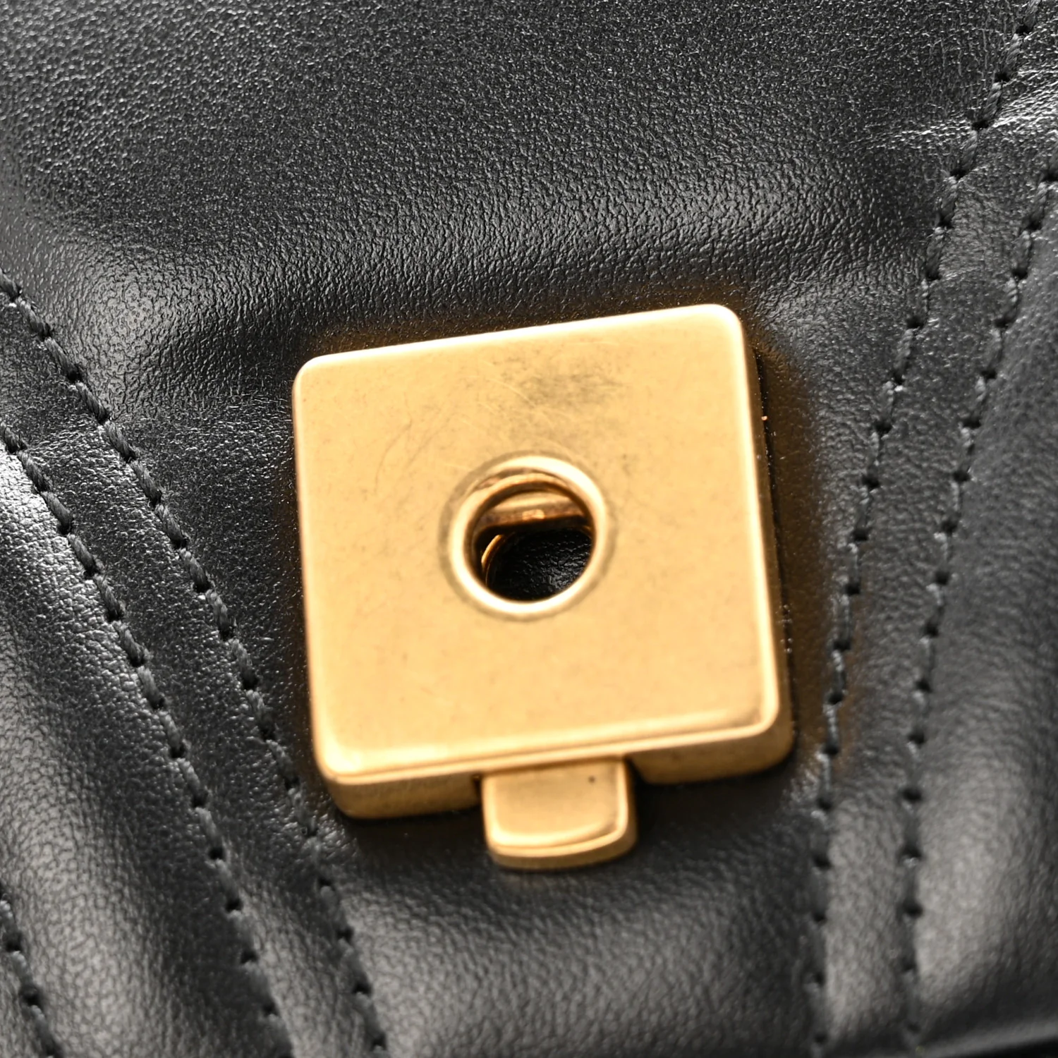 Calfskin Matelasse Small GG Marmont Shoulder Bag Black - Image 13
